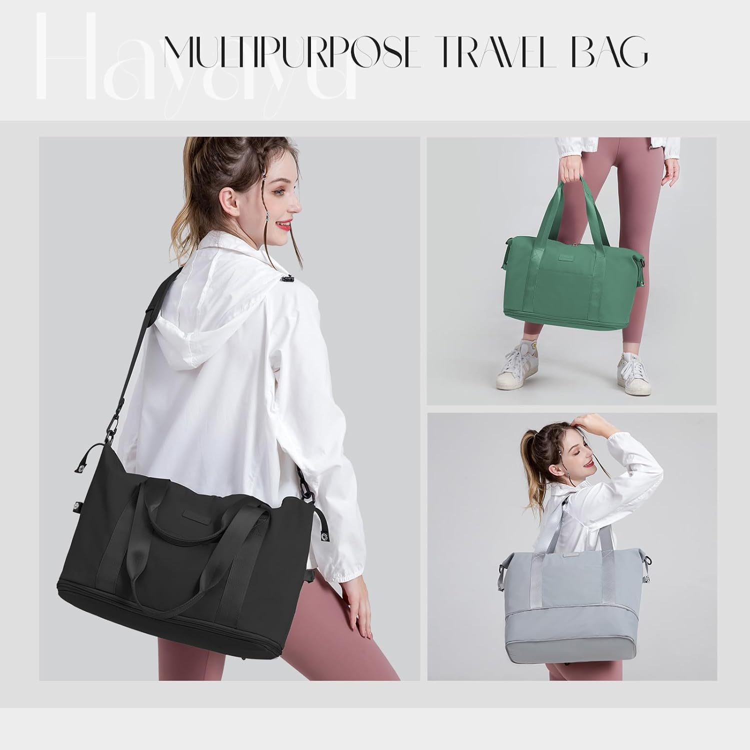 Thumbnail 6 de Hayayu expandable convertible cabin bag for Ryanair & EasyJet (40x30x20 / 45x36x20)