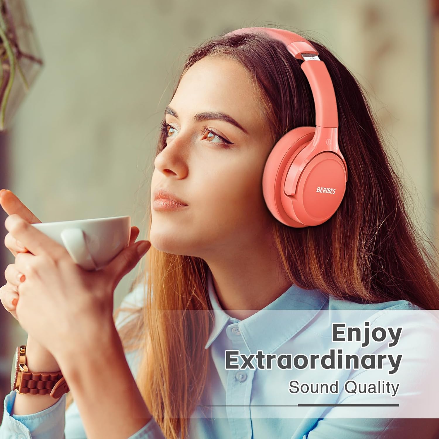 Detalle 2 de BERIBES Bluetooth Headphones 65h