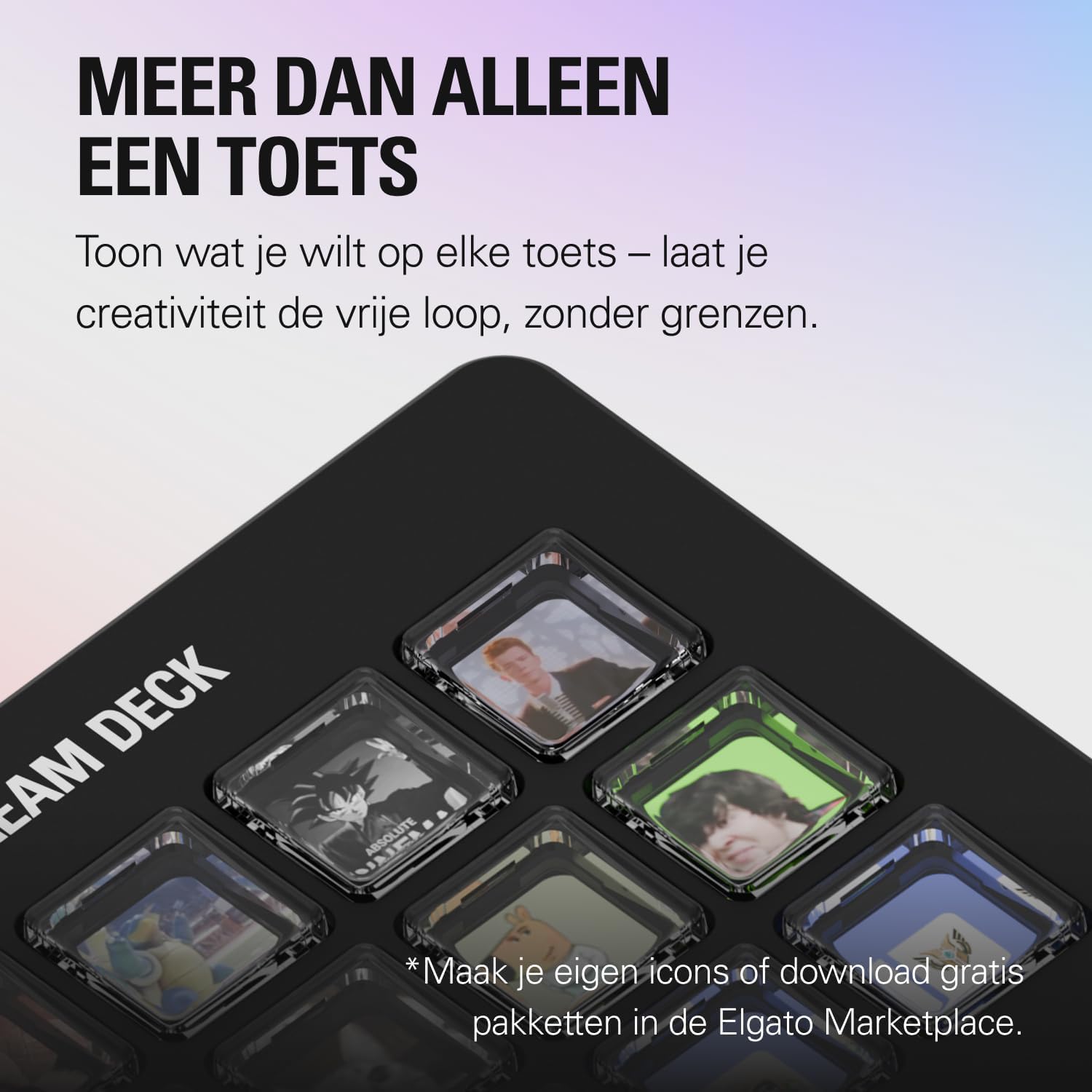 Thumbnail 3 de Elgato Stream Deck Scissor Keys workflowcontroller met programmeerbare toetsen en USB-C