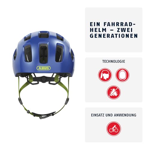 Detalle de ABUS Youn-I 2.0 Fahrradhelm, Blau (Funkeln), Größe S