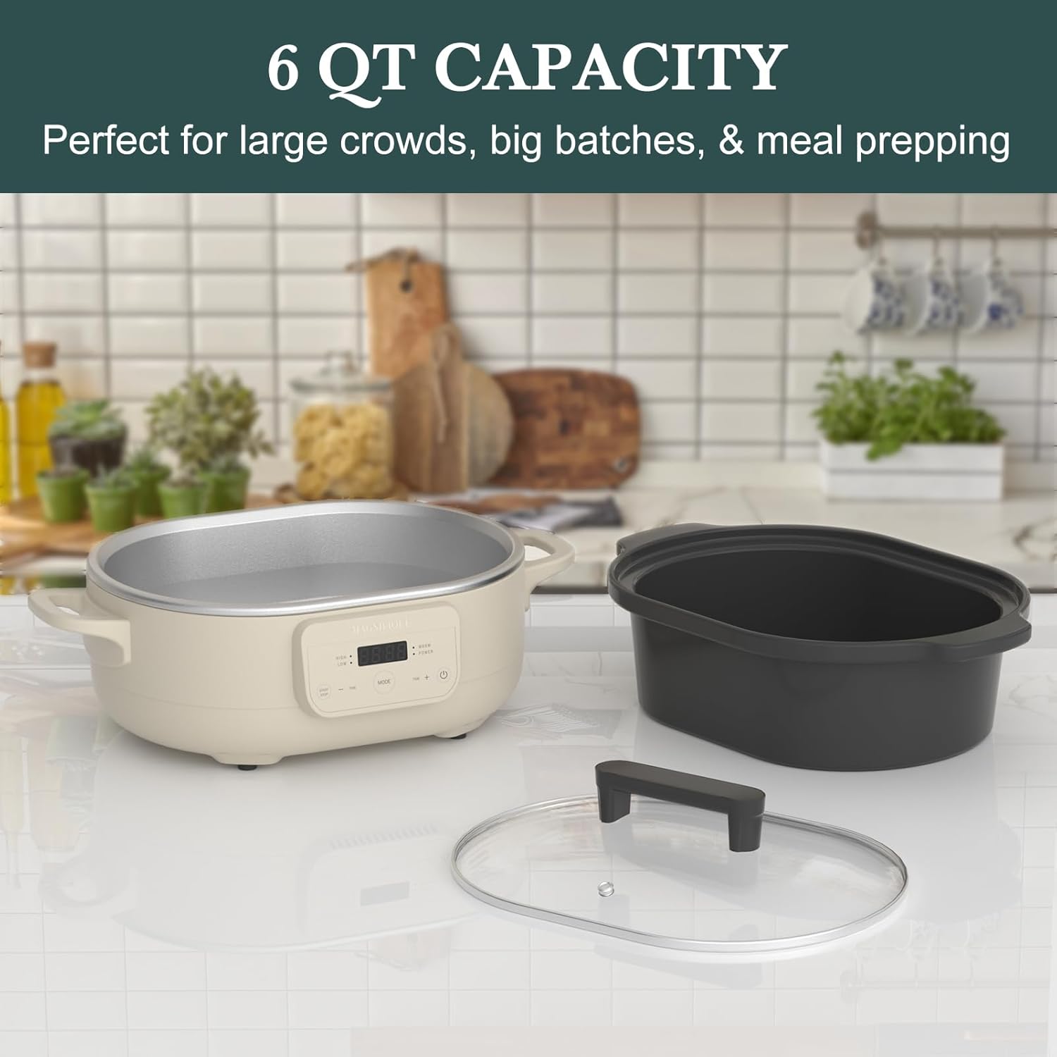 Thumbnail 3 de Magnifique 6 Quart Programmable Slow Cooker