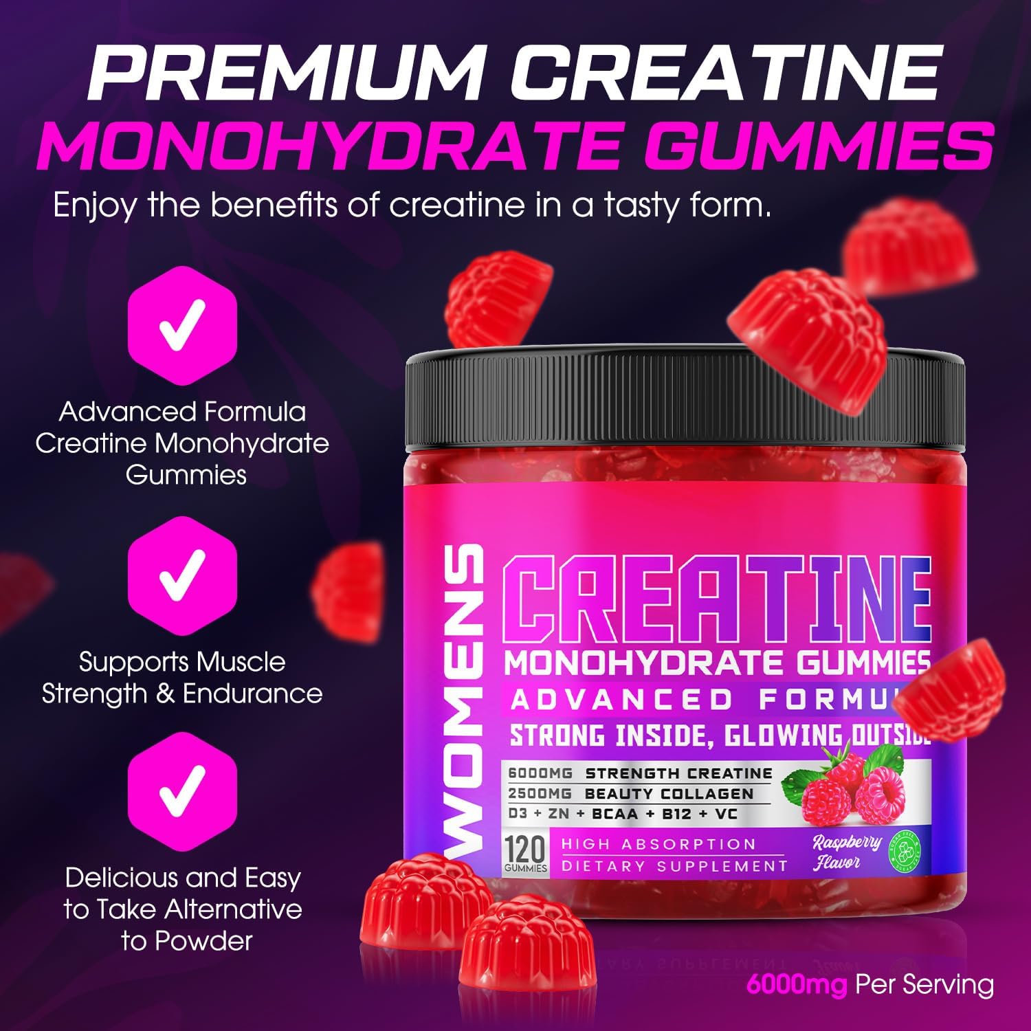 Detalle 2 de Creatine Gummies, 120 Count