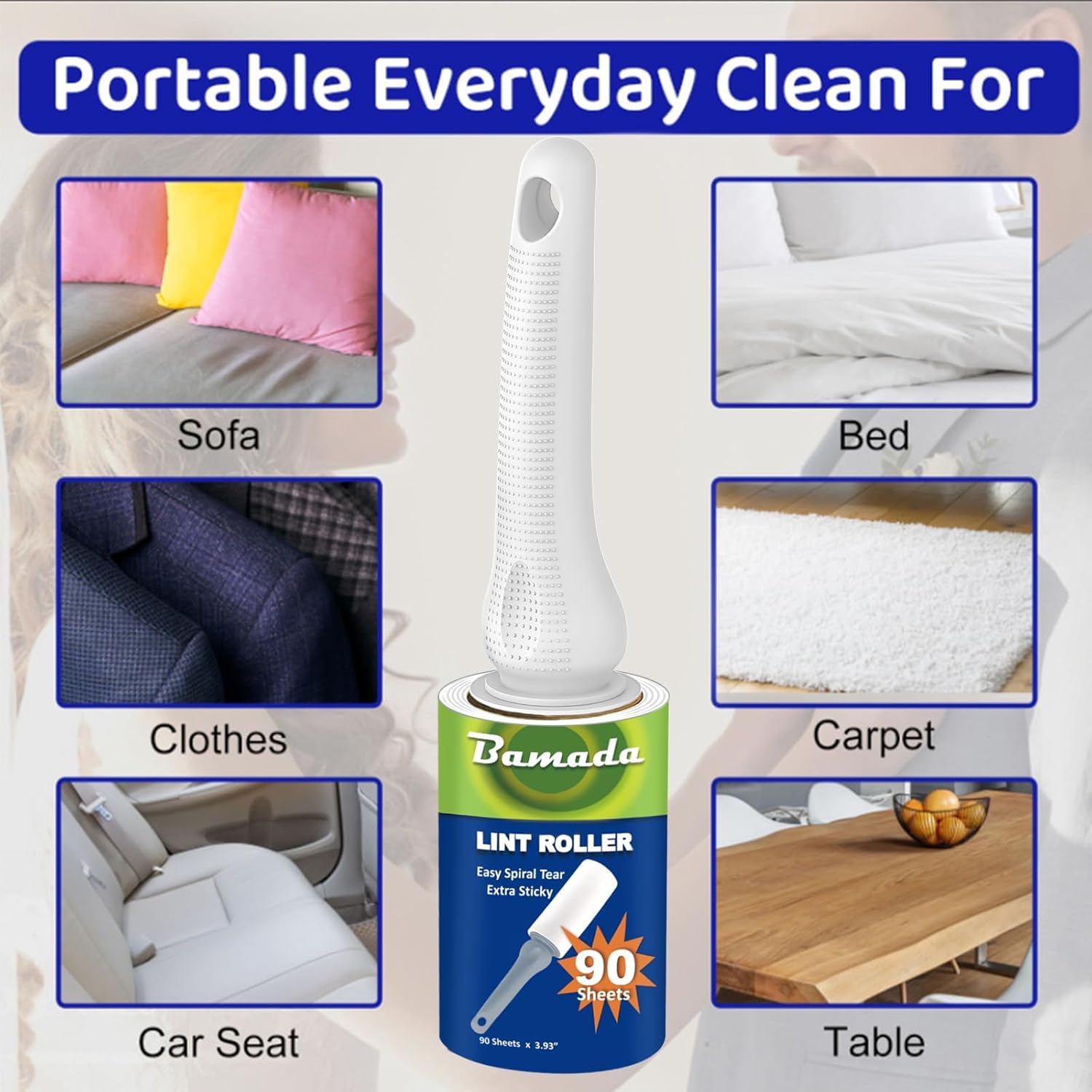 Thumbnail 6 de Bamada Fusselroller 540 Blatt 🧹