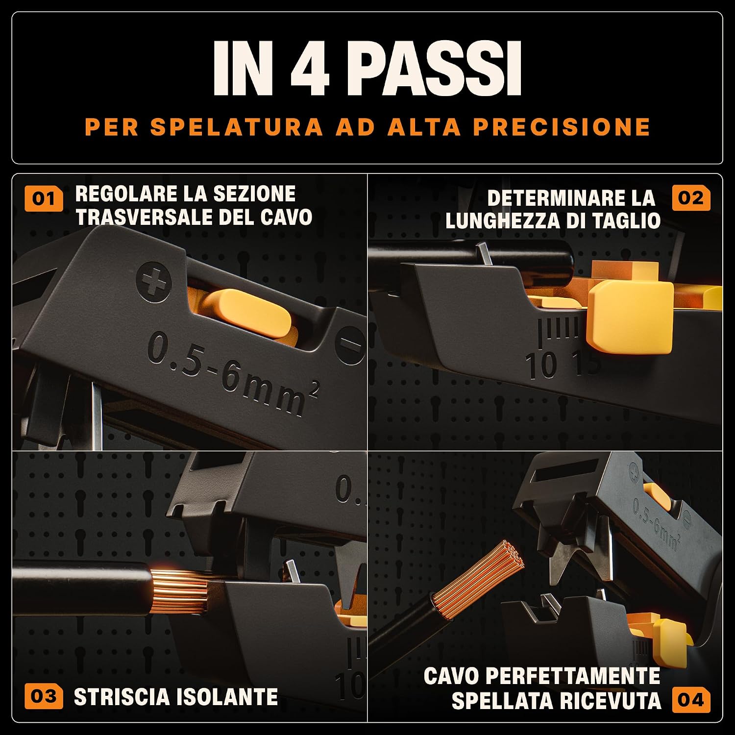 Detalle 2 de BAURIX AKURA spelafili professionale 0,5-6 mm²