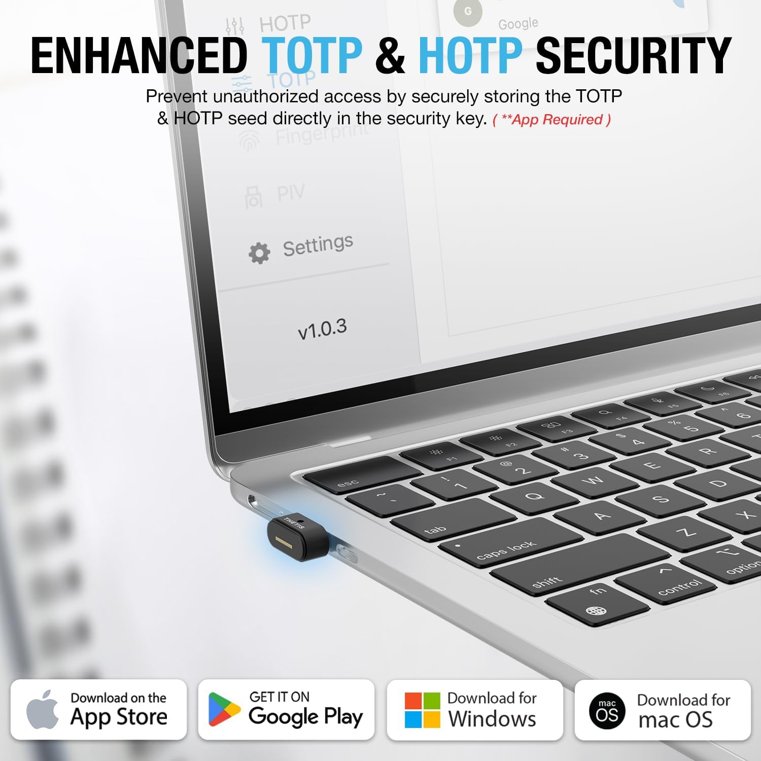 Thumbnail 5 de Thetis Nano-A FIDO2 llave de seguridad USB-A
