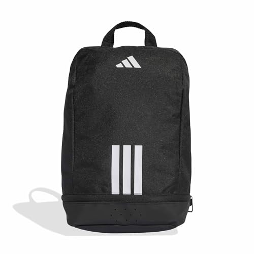 Detalle de adidas Unisex Tiro Shoebag Shoe Bag – Black/White (One Size)