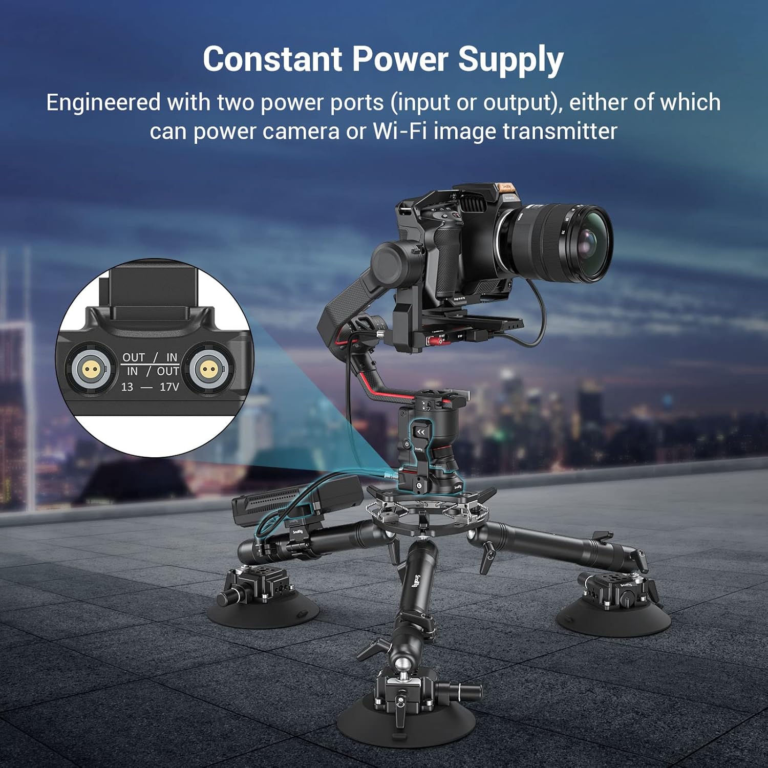 Thumbnail 3 de SMALLRIG Netzteil-Grundplatte 3252 für DJI RS 5/RS3 Pro/RS2/RS 4 Pro – vielseitige Energiequelle