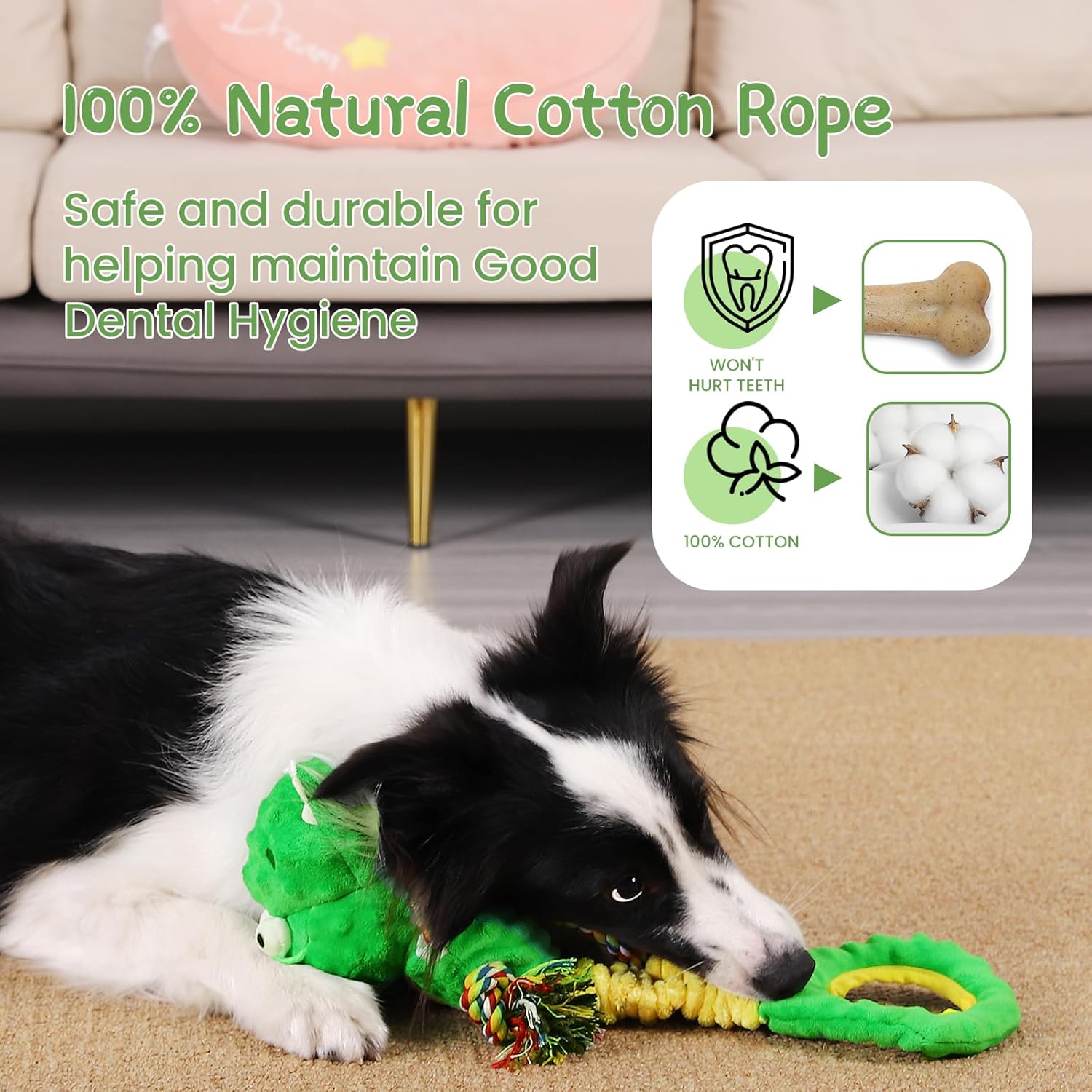 Thumbnail 5 de YINEYA Squeaky Dog Toys 16.5 inch