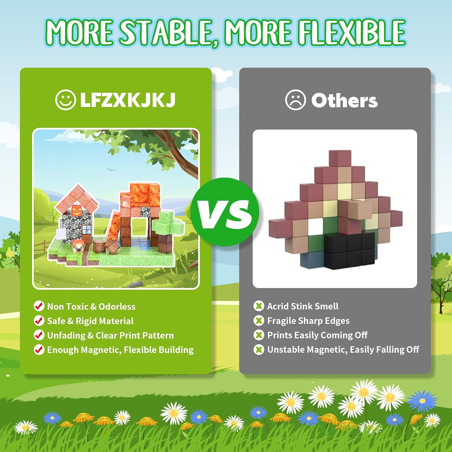 Thumbnail 6 de LFZXKJKJ 64Pcs Magnetic Blocks for STEM learning