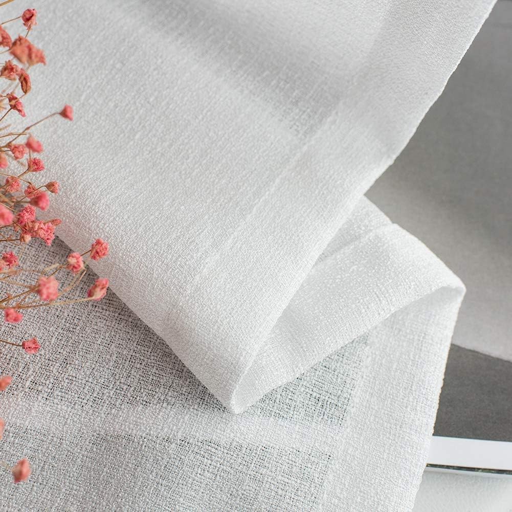 Detalle de Melodieux semi blackout voile curtains, 55x72in