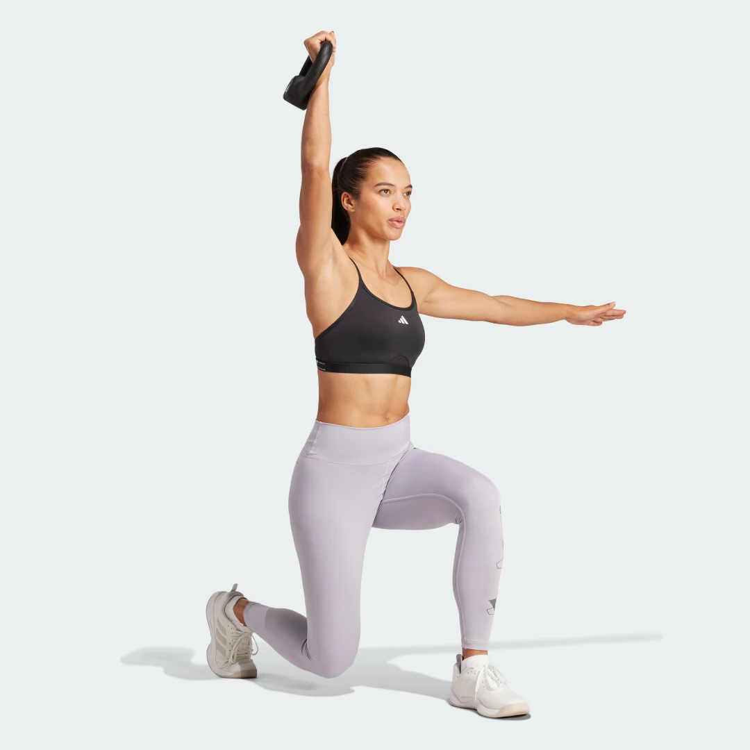 Thumbnail 2 de Sujetador Aeroreact Training 3 bandas de Adidas – Negro