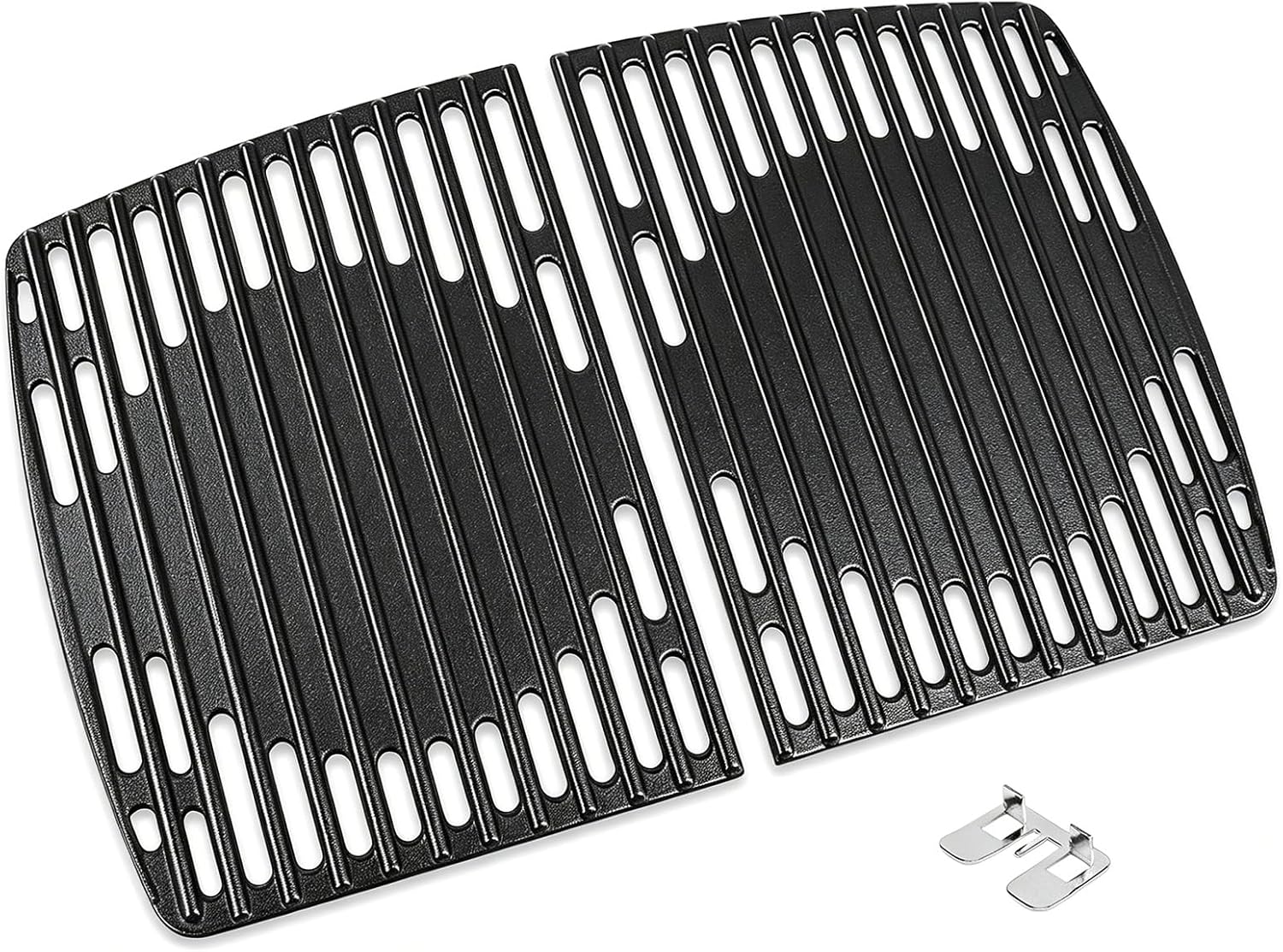 Detalle de GFTIME 32 x 48 cm Gusseisen Grillrost-Set für Enders Urban, Urban Pro, Explorer und Explorer Pro – 2 Stück