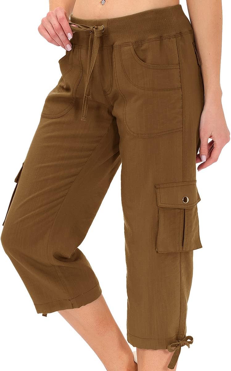 Detalle de MoFiz Womens Capris Loose Fit