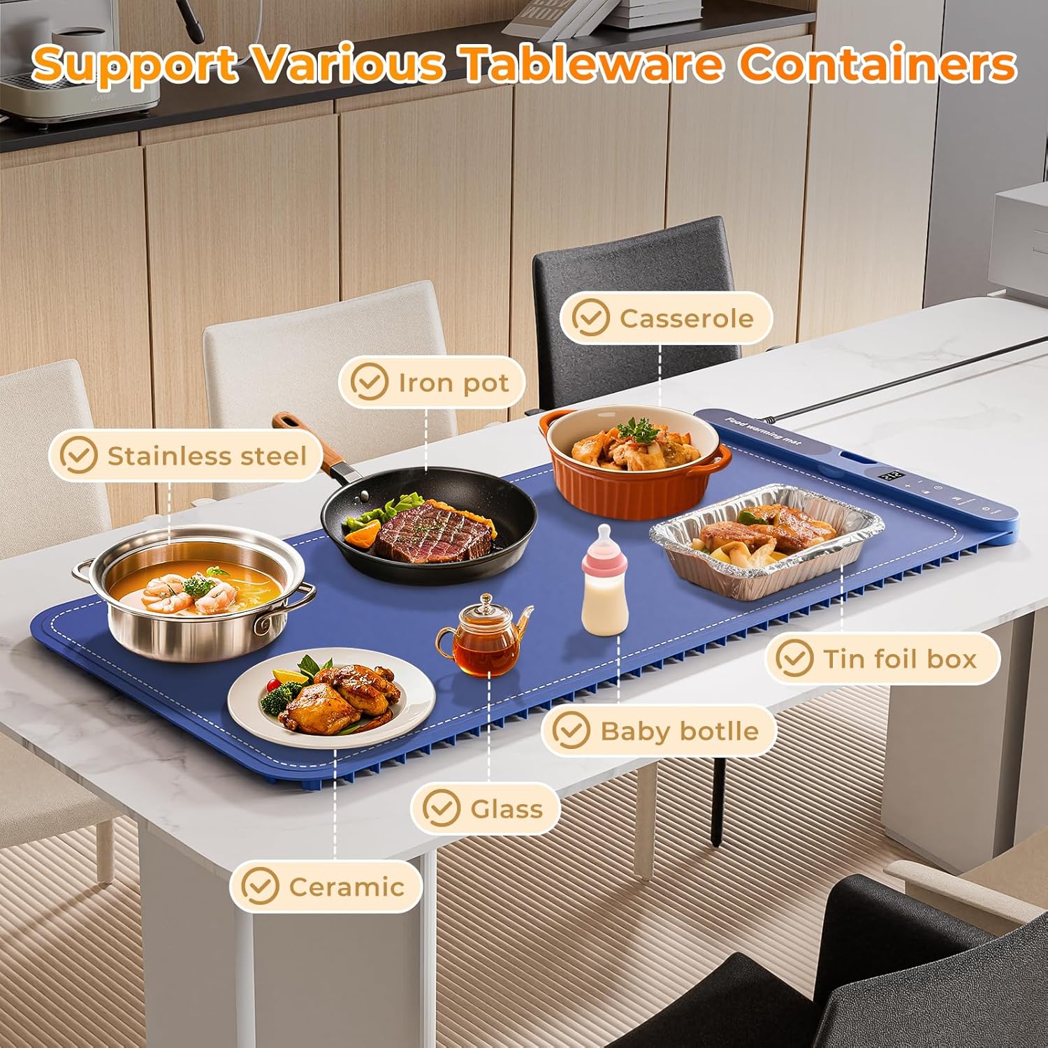 Detalle 2 de Warming Mat 32"x15" for Food 🍽
