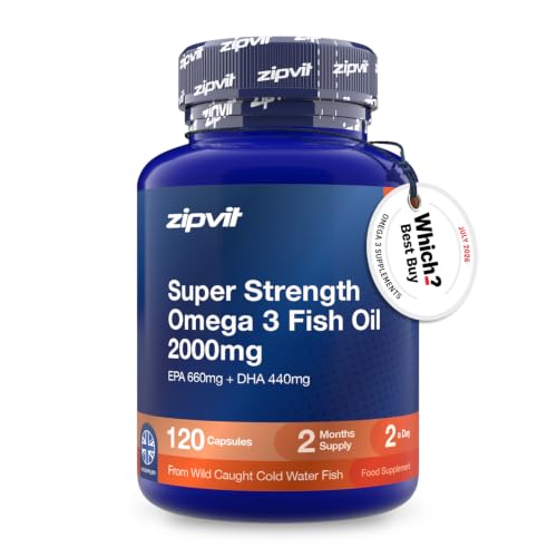 Detalle de Zipvit Omega 3 Fish Oil 2000mg – 120 Softgels (EPA 660mg / DHA 440mg)