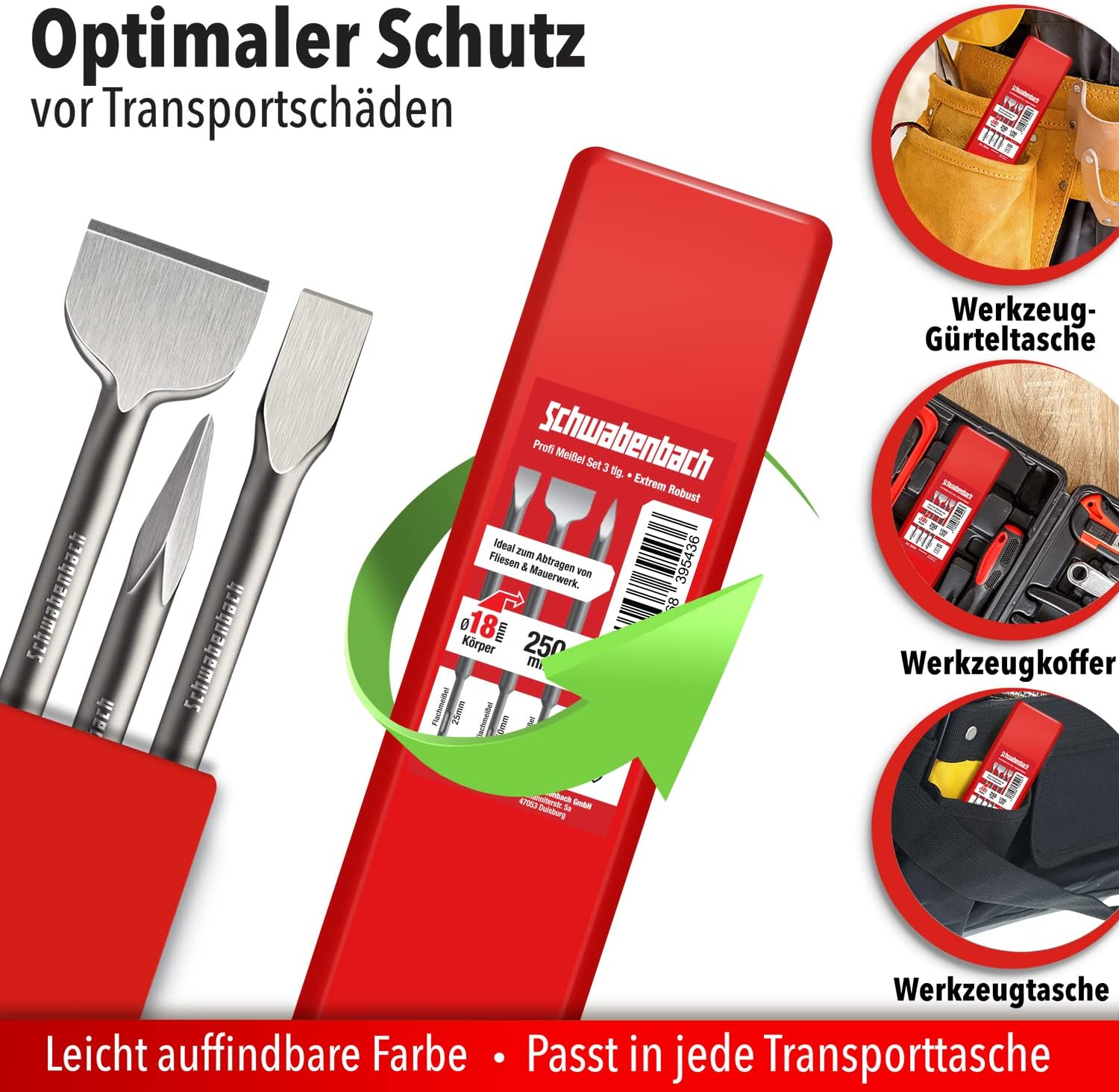 Thumbnail 6 de SCHWABENBACH scalpelli SDS Plus 250 mm 3 pz