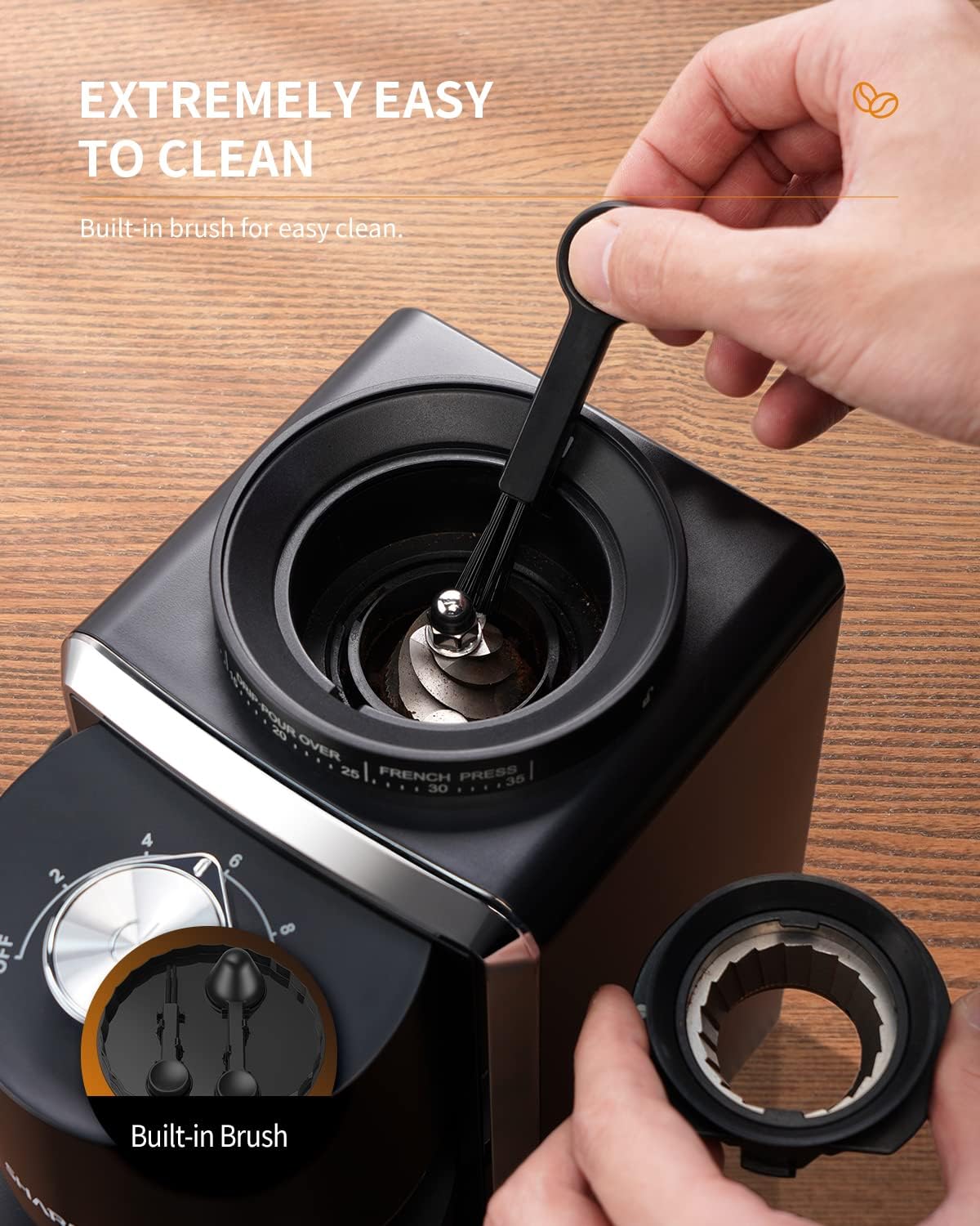 Thumbnail 5 de KIDISLE Burr Coffee Grinder 35 Settings
