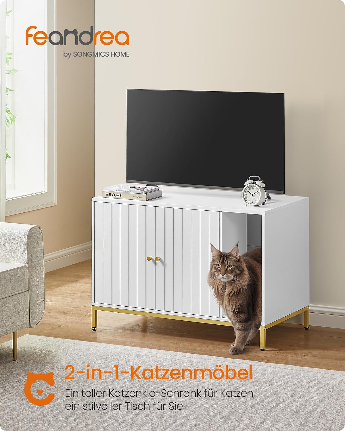 Detalle 1 de Feandrea Katzenklo-Schrank 90 cm 🐱