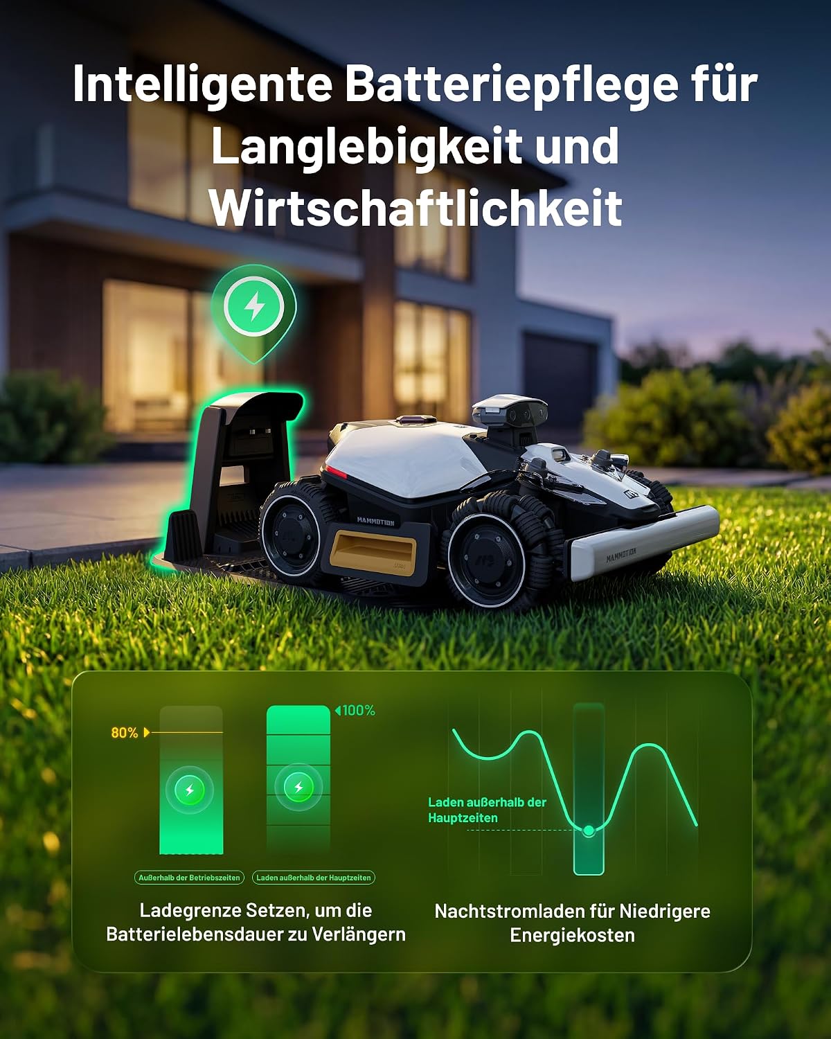 Thumbnail 6 de MAMMOTION LUBA Mini 2 AWD 1000 Mähroboter ohne Begrenzungskabel mit Tri-Kamera-AI & NetRTK