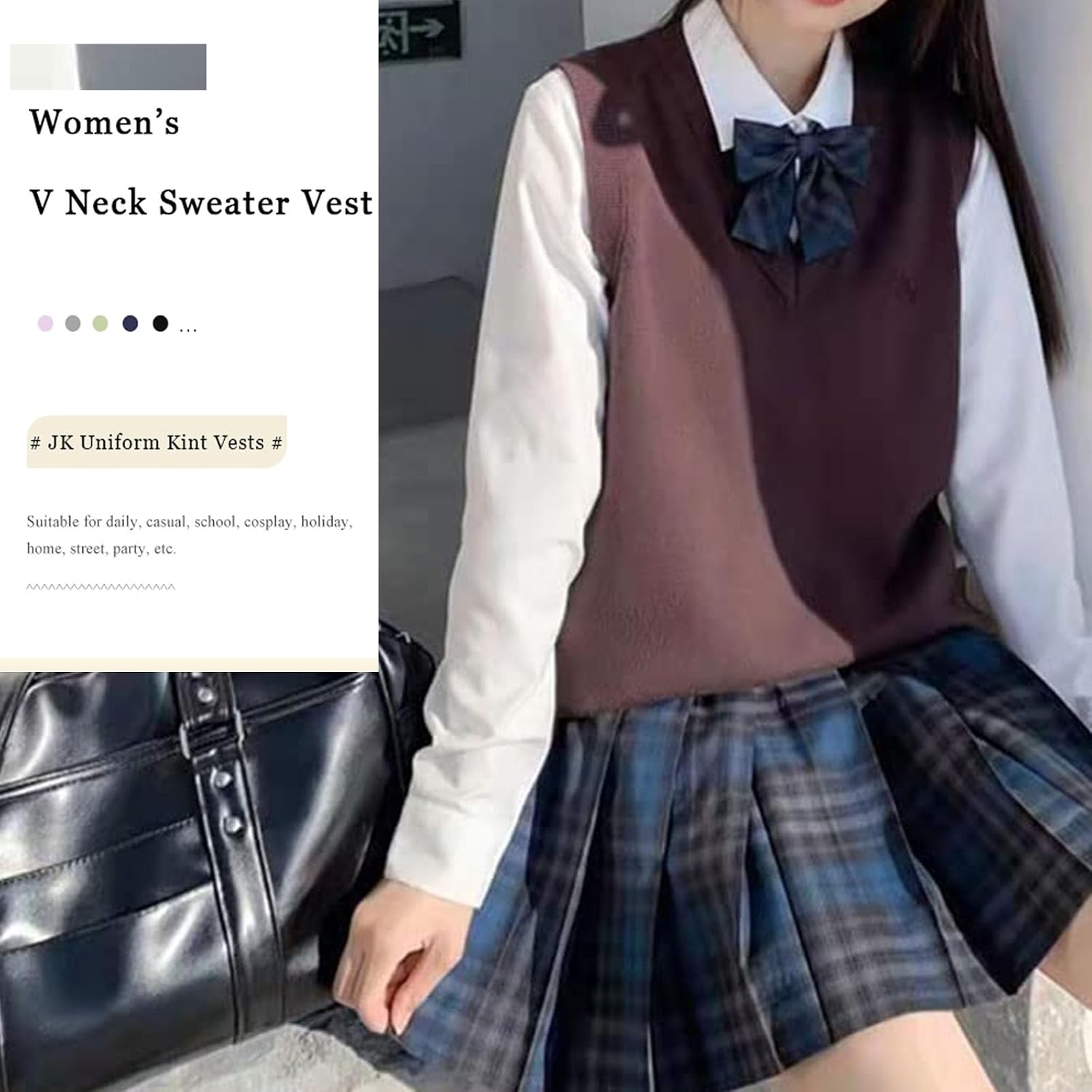 Detalle de ZUEVI Sweater Vest in Cotton