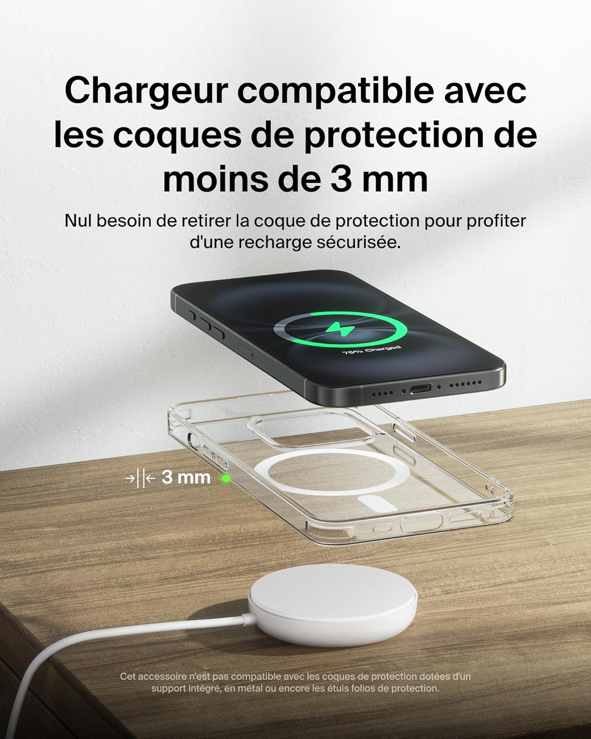 Thumbnail 4 de Belkin BoostCharge Pro 15W Station de charge sans fil