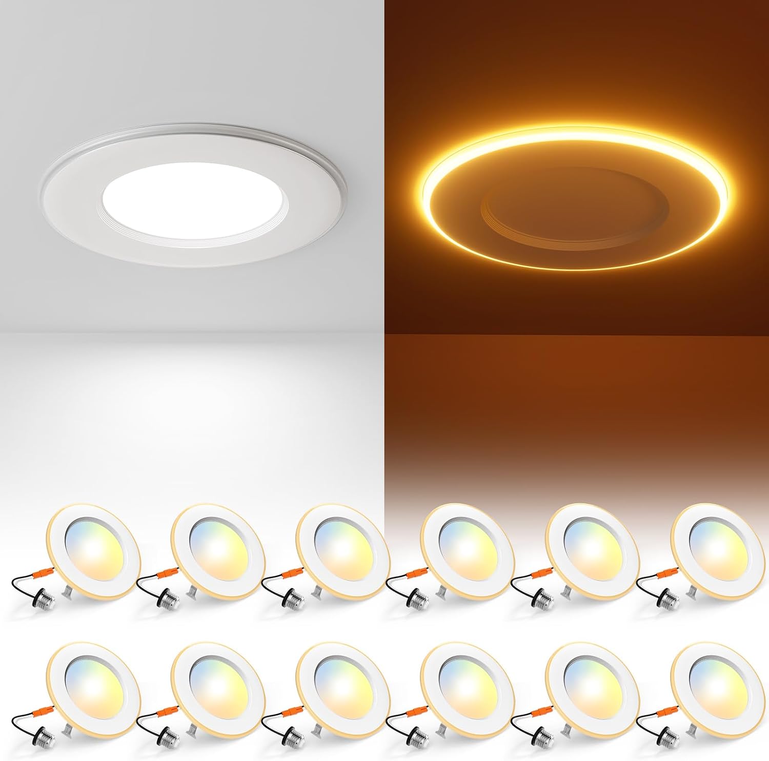 Thumbnail 6 de Amico 4-inch LED retrofit recessed lights