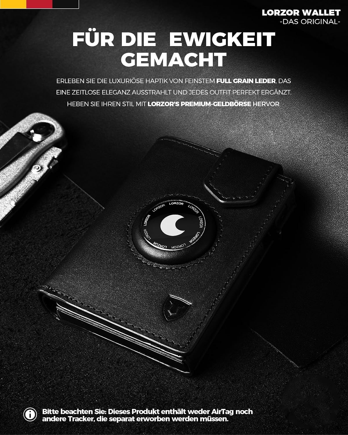 Thumbnail 1 de LORZOR AirTag Wallet Slim für 10 Karten