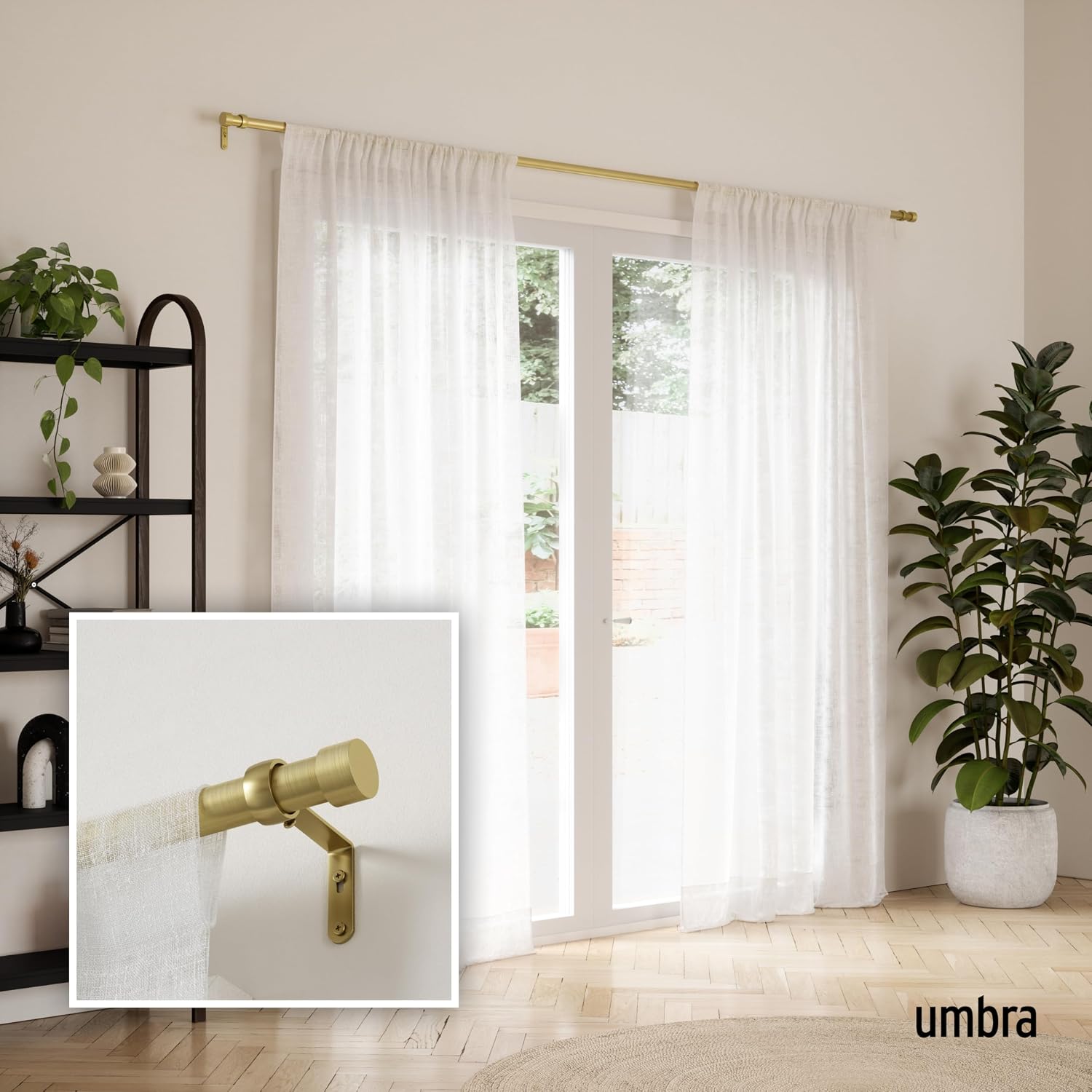 Detalle 2 de Umbra Curtain Rod, 36 to 66 Inches
