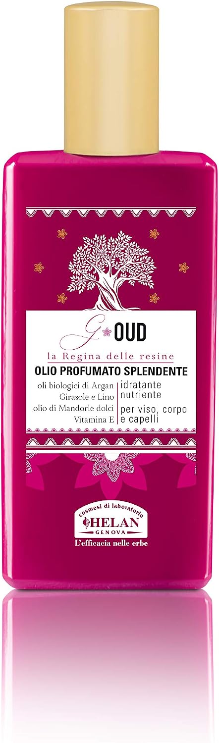 Detalle 2 de Helan G Oud glanzende geurolie voor het lichaam met vitamine E, 50 ml
