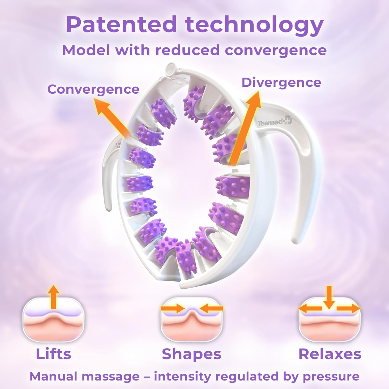 Detalle de TESMED Cellulite Smooth Massager with Patented Rollers