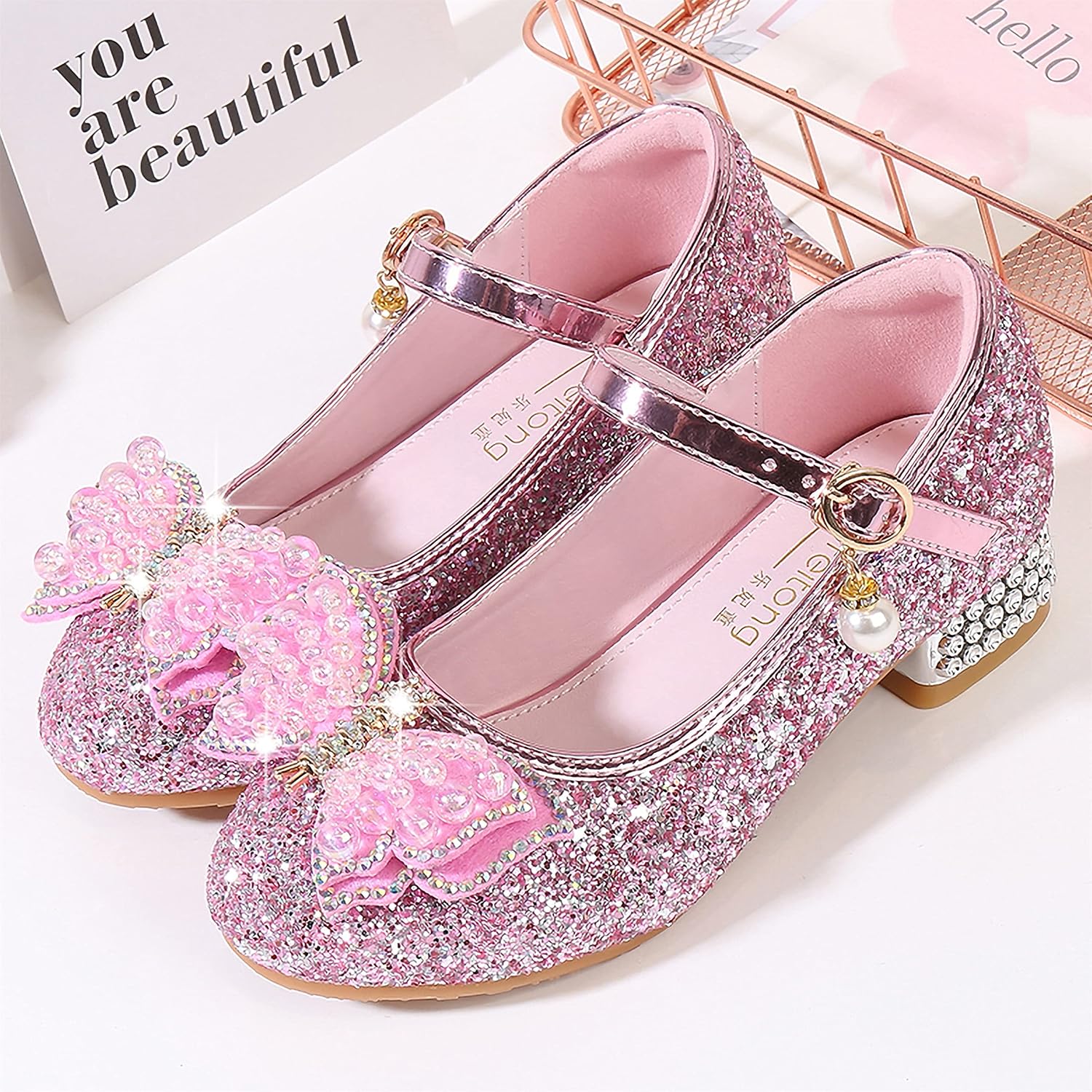 Thumbnail 1 de YOSICIL Principessa Scarpe con Tacco Rosa