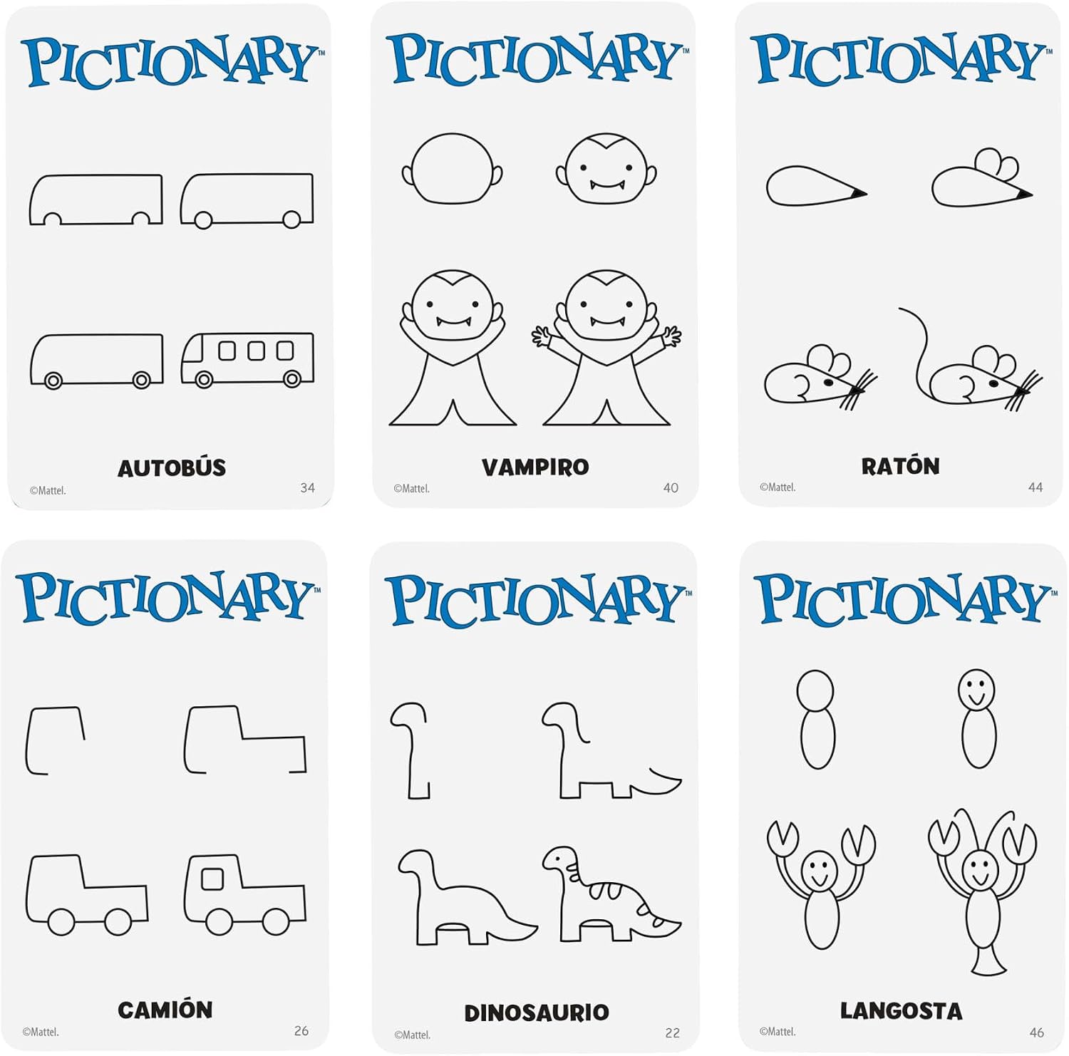 Detalle de Mattel Games - Pictionary: il classico gioco da tavolo per tutta la famiglia