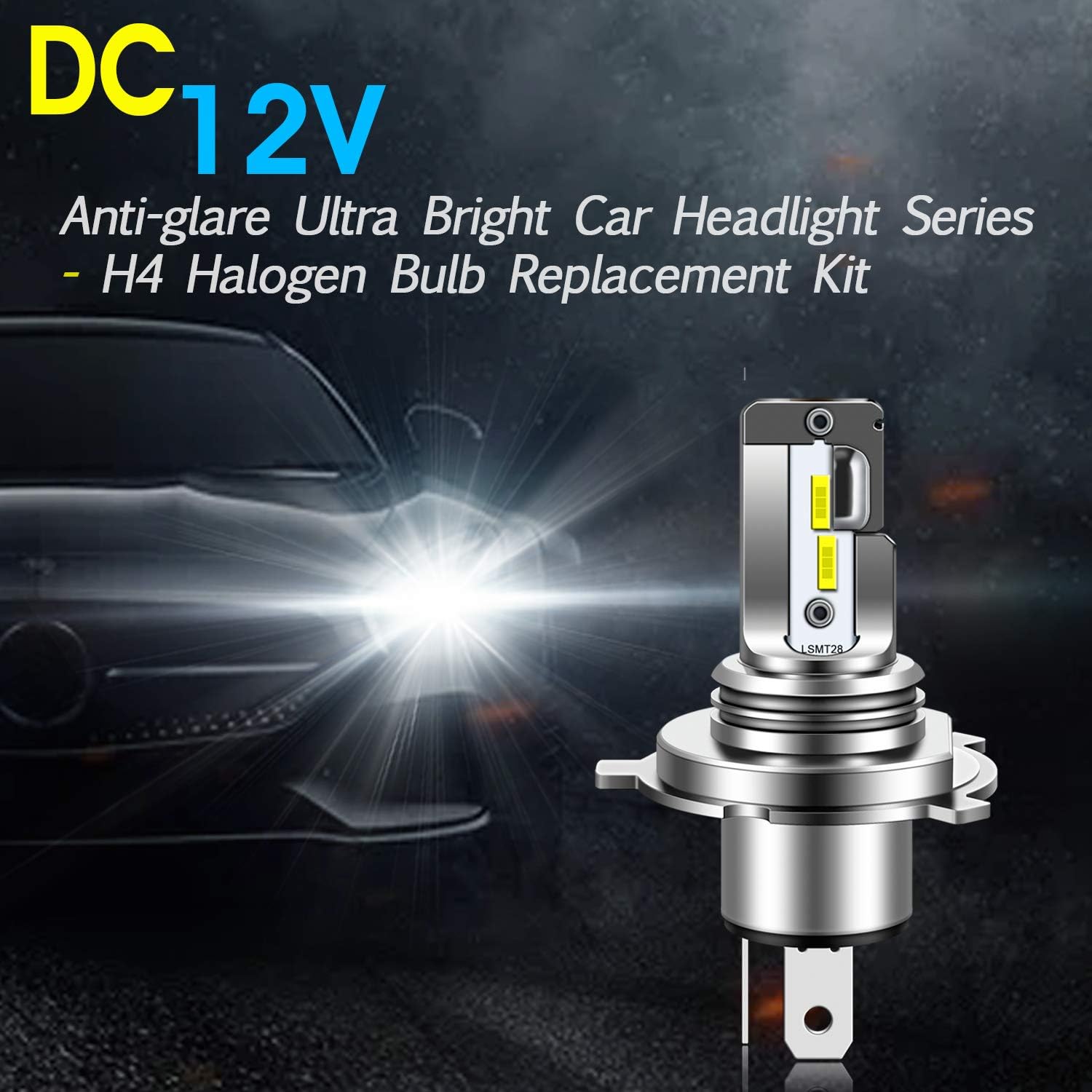 Detalle de Tectico H4 LED headlight bulbs 40W 4000LM