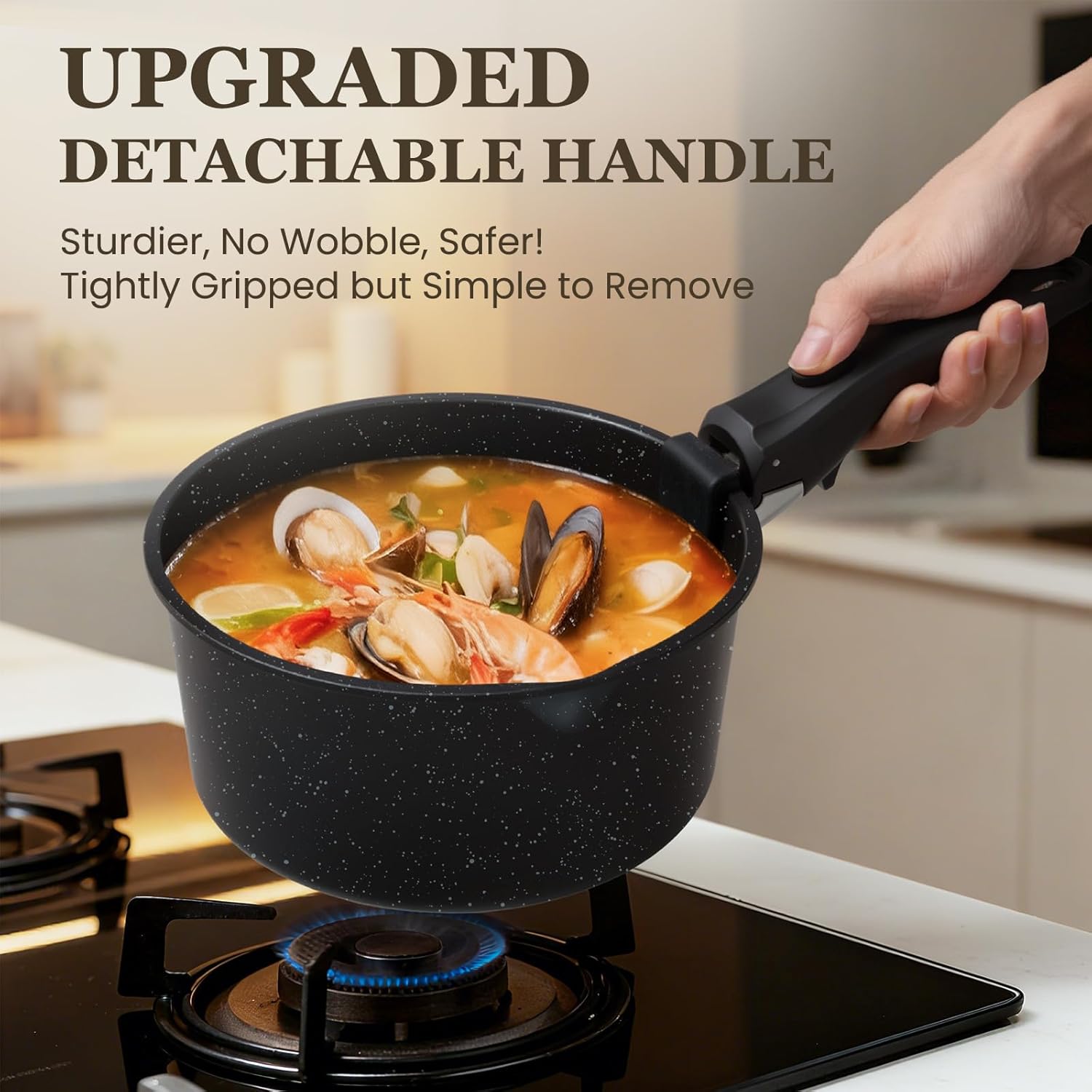 Detalle 2 de KIKCOIN 20-Piece Nonstick Cookware Set