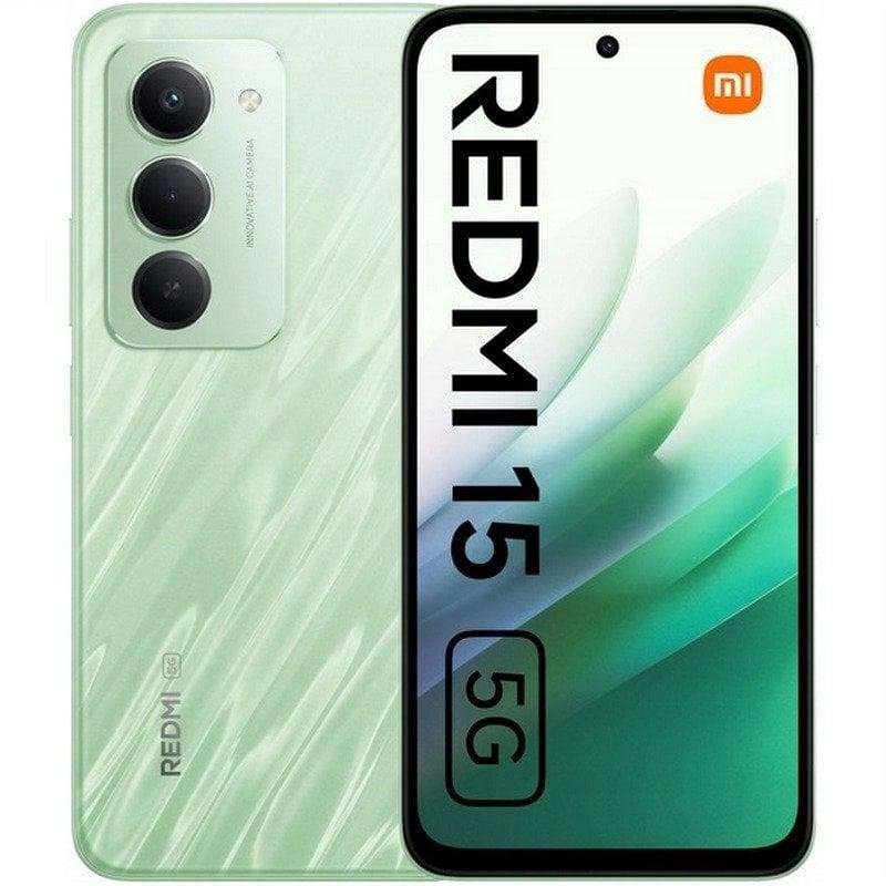 Detalle de Xiaomi Redmi 15 5G de 8GB/256GB con pantalla de 6,9" y batería de 7.000 mAh (Verde Ondulado)
