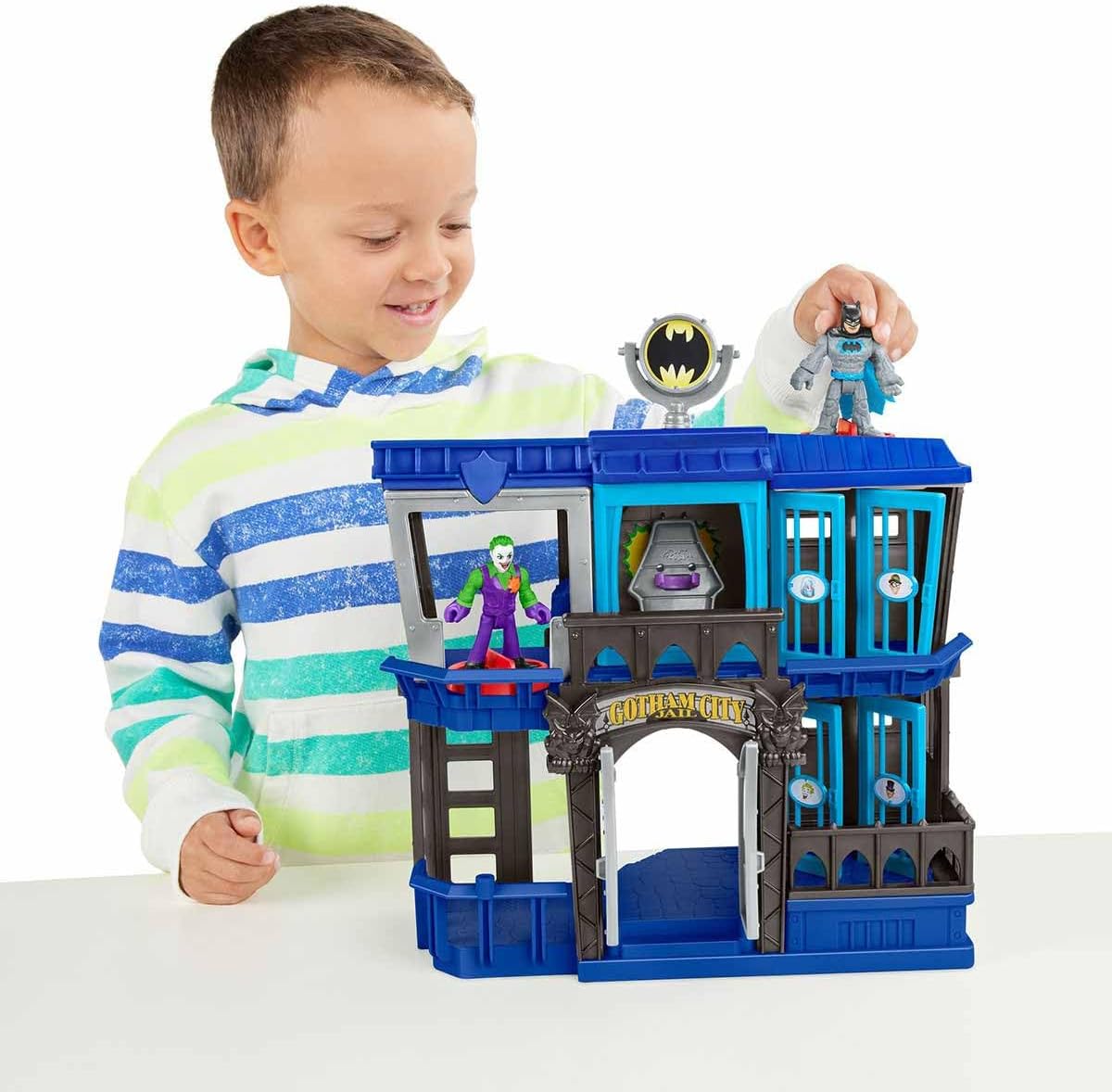 Thumbnail 1 de Fisher-Price Imaginext DC Super Friends Prigione di Gotham City: playset prigione con Batman e Joker