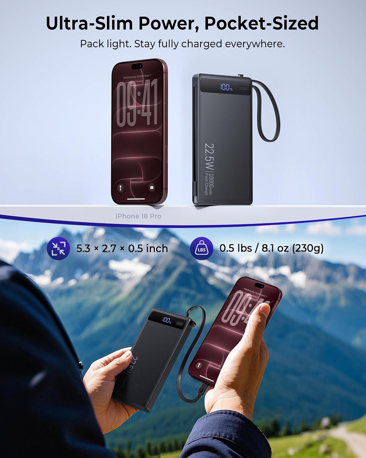 Detalle 2 de Portable Charger 10,000mAh
