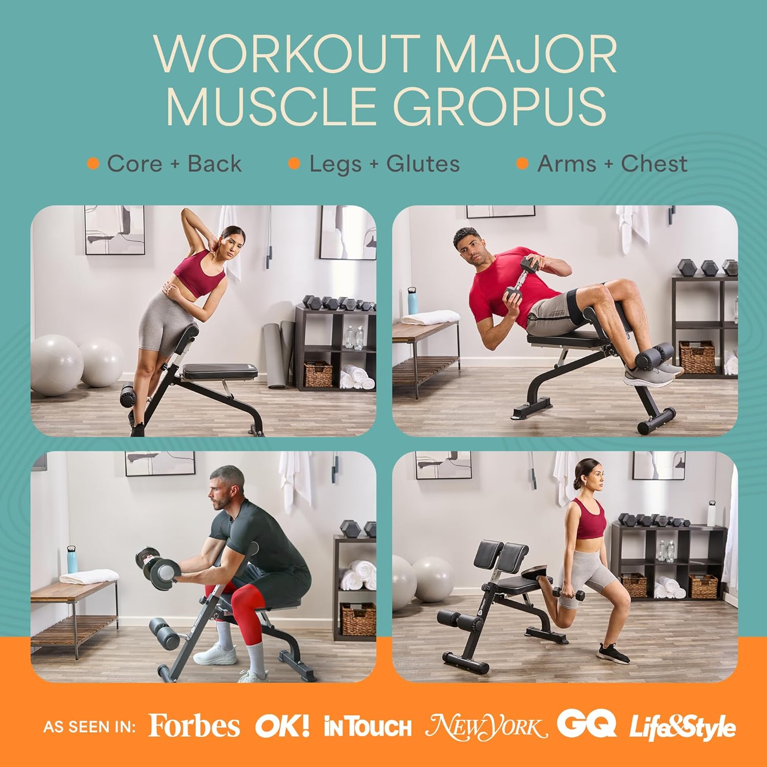 Thumbnail 3 de Lifepro SculptTrainer Roman Chair – Hyperextension Bench for Core & Back Training (Adjustable, Foldable)