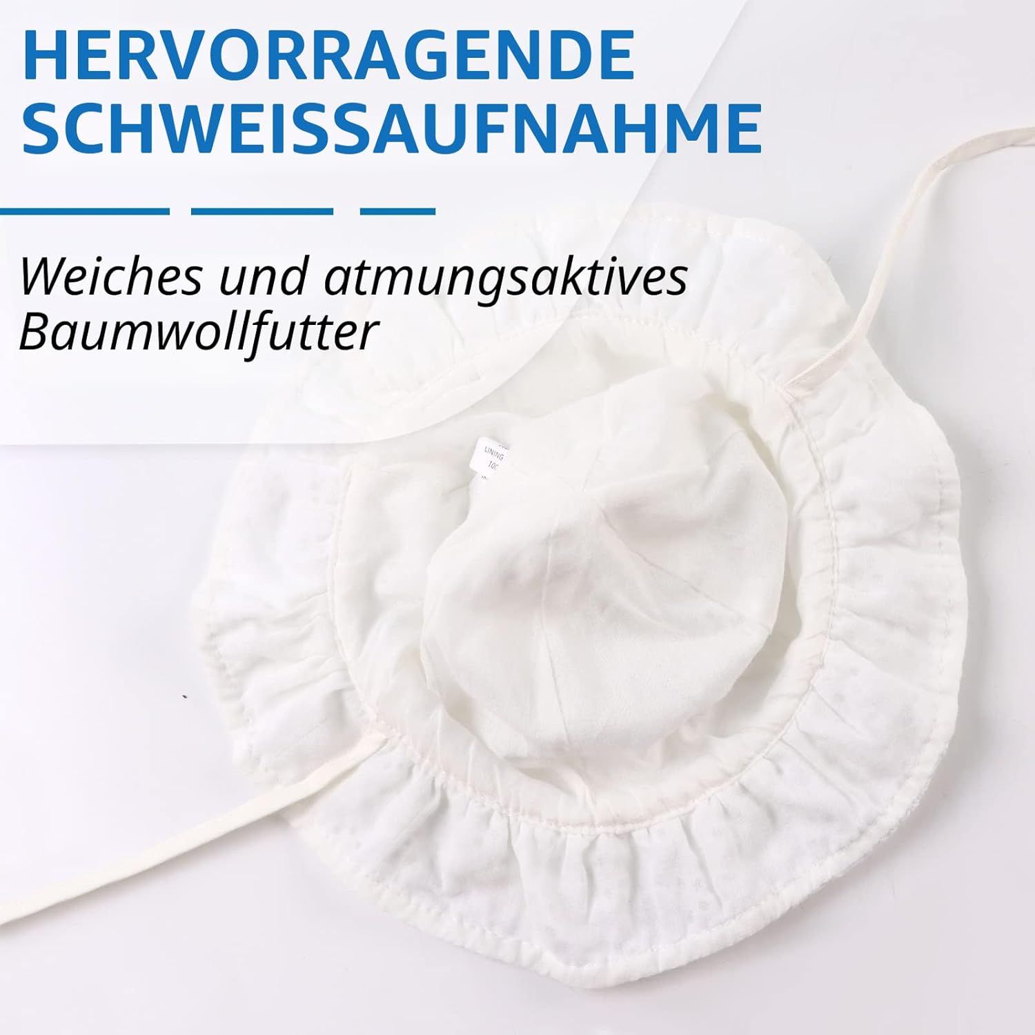 Thumbnail 3 de XIAOHAWANG Sommerhut Baby Mädchen – Baumwoll-Sonnenhut mit Bindebändern