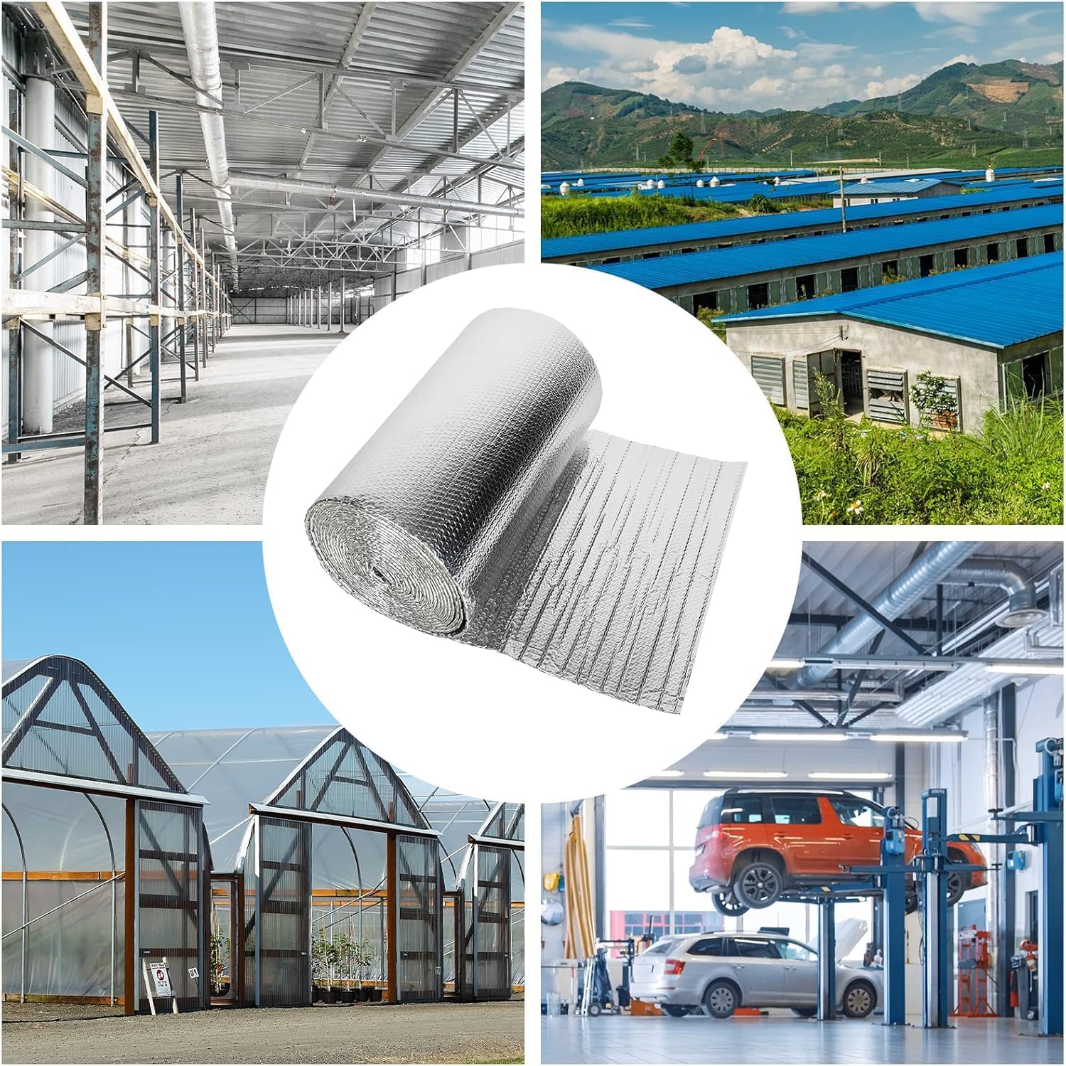 Detalle de Dripex Isolante Termico riflettente 1 m x 10 m: pannelli isolanti per interni bifacciali