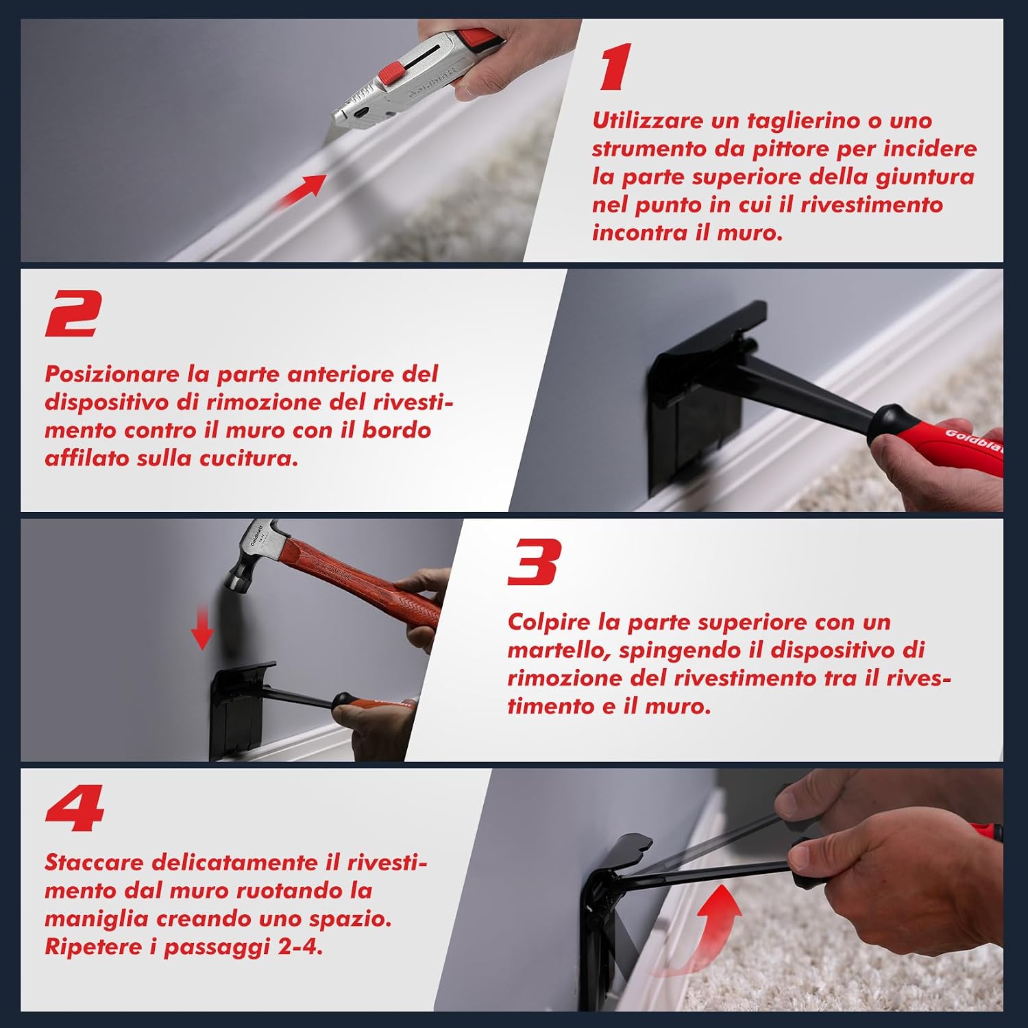 Detalle 2 de Goldblatt Trim Puller estrattore battiscopa