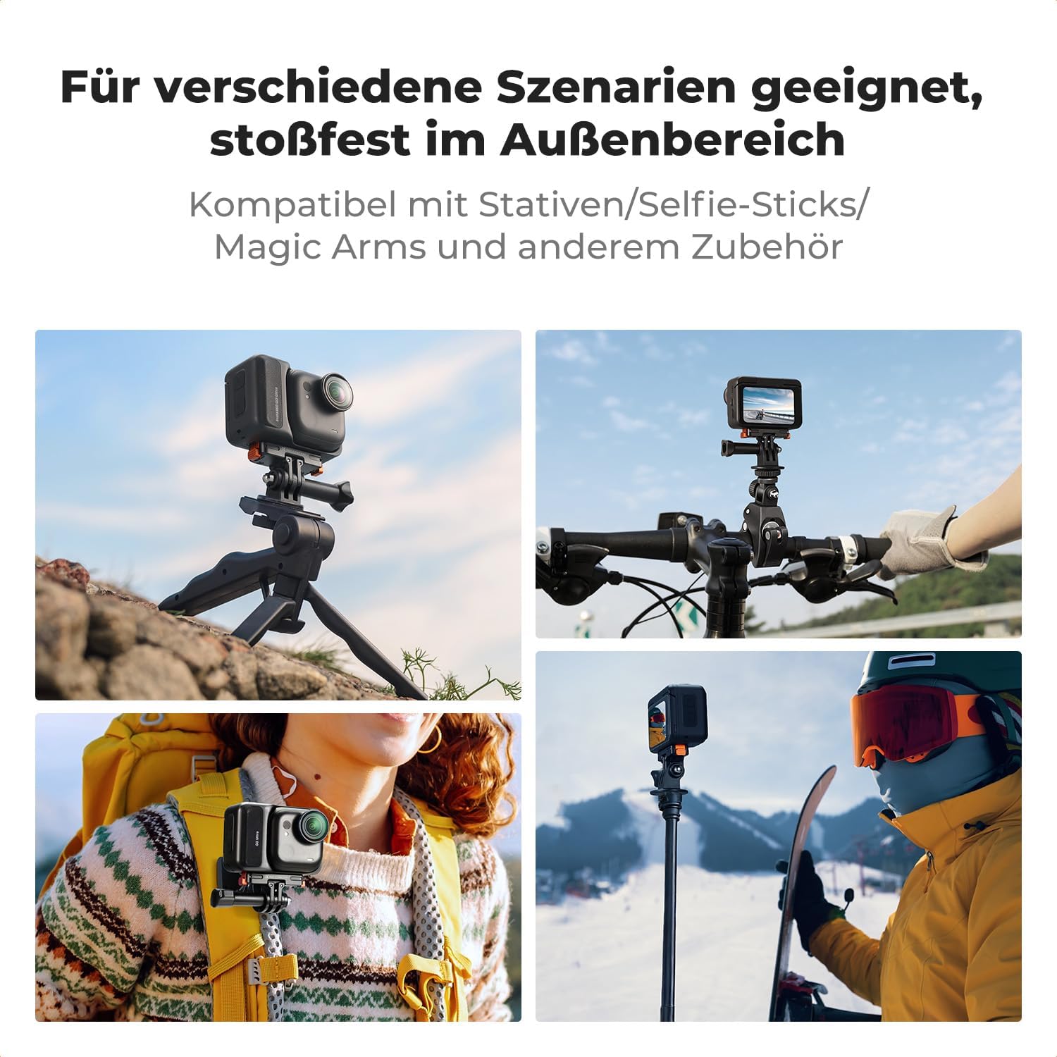 Thumbnail 4 de K&F CONCEPT Magnetischer Schnellverschluss-Adapterhalter für Insta360 Go Ultra (1/4-Zoll)