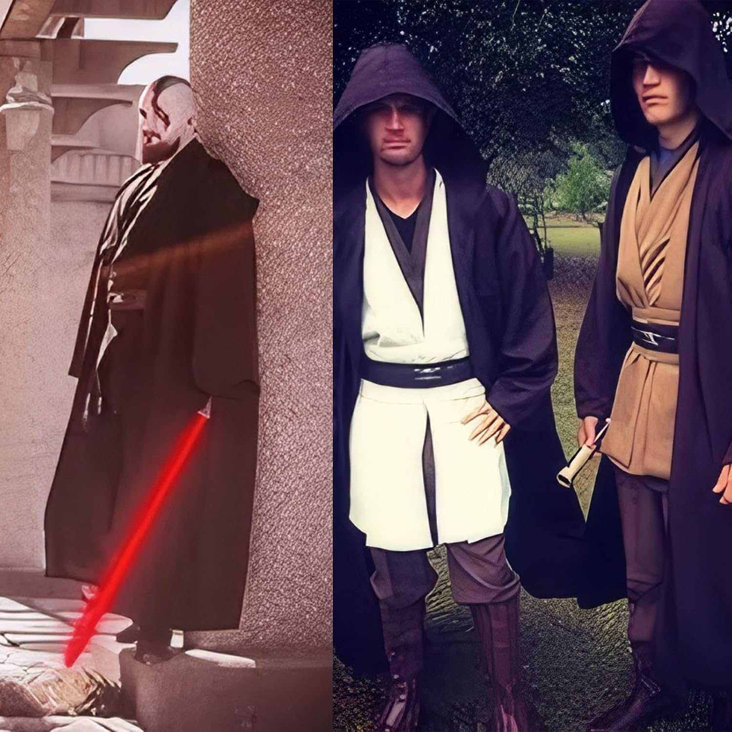 Thumbnail 6 de Cosplaysky Men's Hooded Cosplay Cloak Robe for Halloween