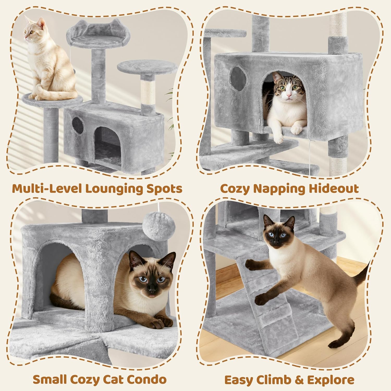 Detalle de Yaheetech Cat Tree, 70-inch