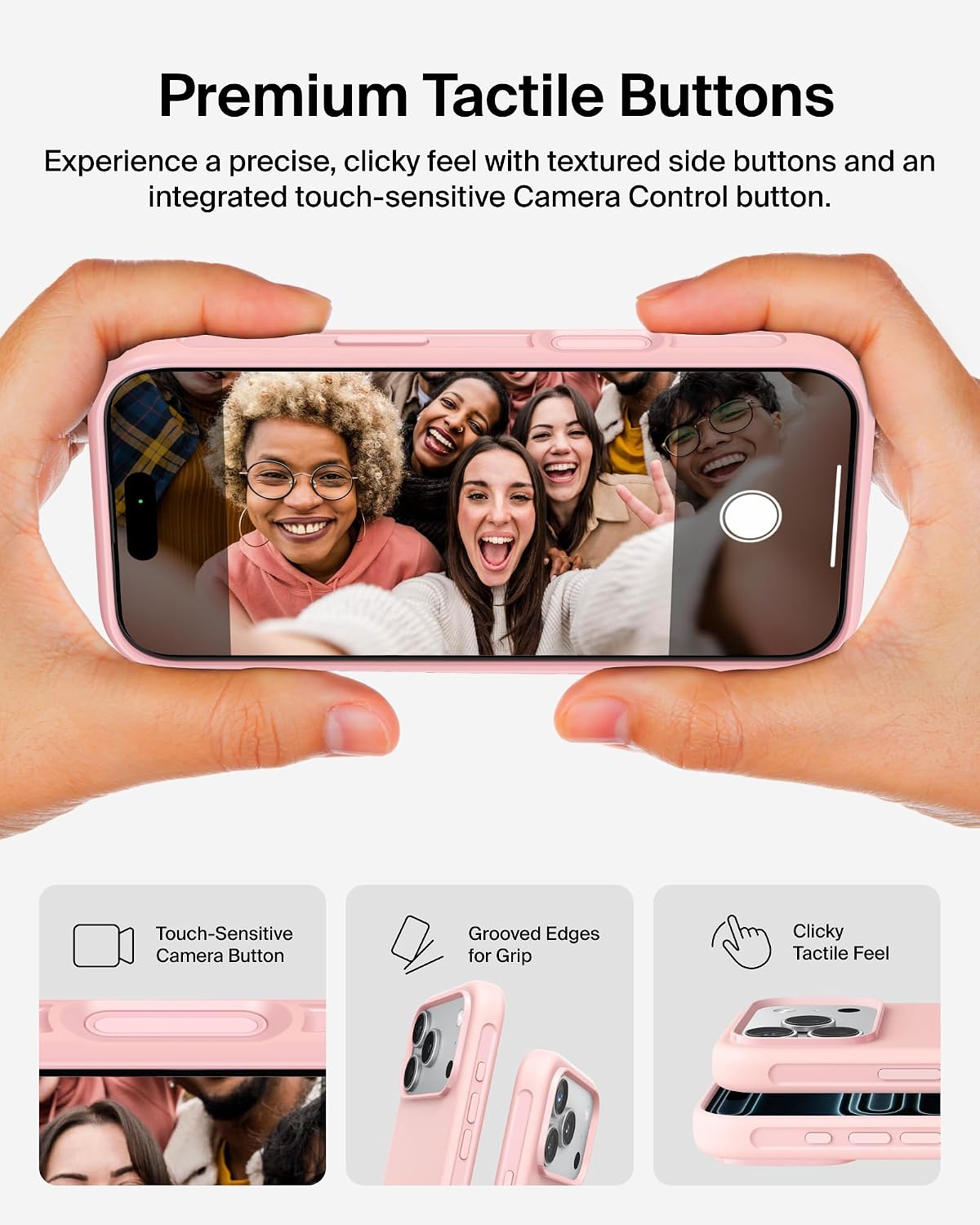 Detalle de Belkin SheerForce Protect MagSafe Case for iPhone 17 Pro – Slim, Transparent and Shockproof