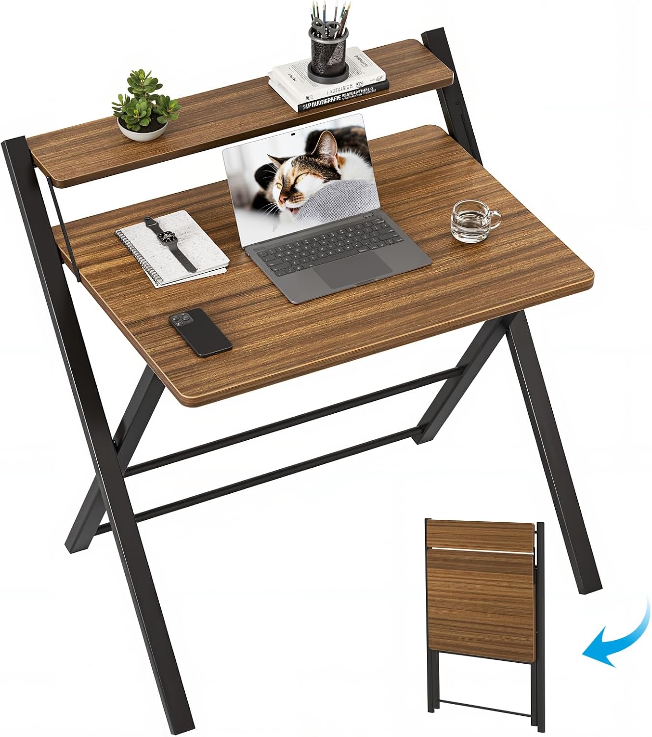 Detalle de GreenForest Folding Desk 77 x 70 cm