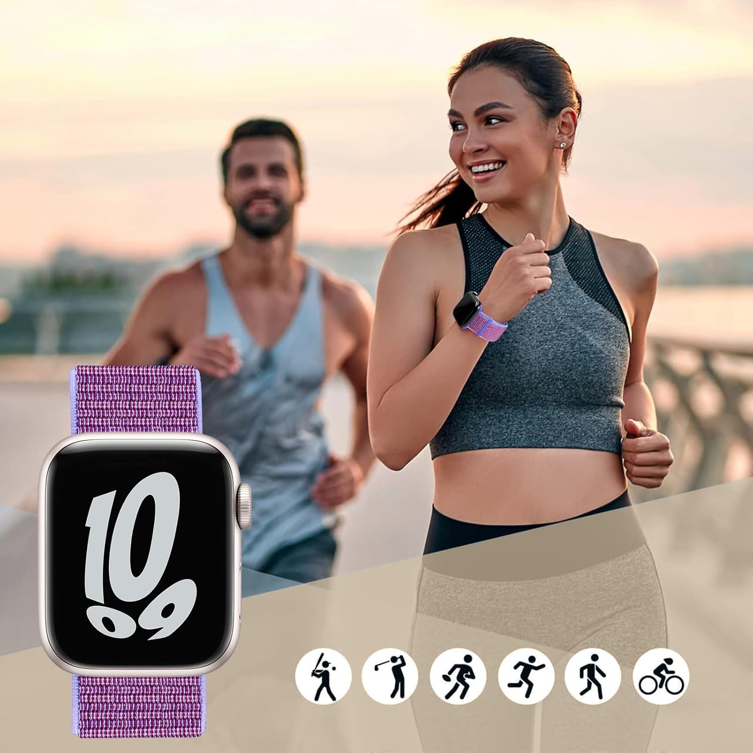 Thumbnail 5 de Yoohoo Bracelet Nylon compatible Apple Watch 38–49 mm — Ajustable, respirant et polyvalent