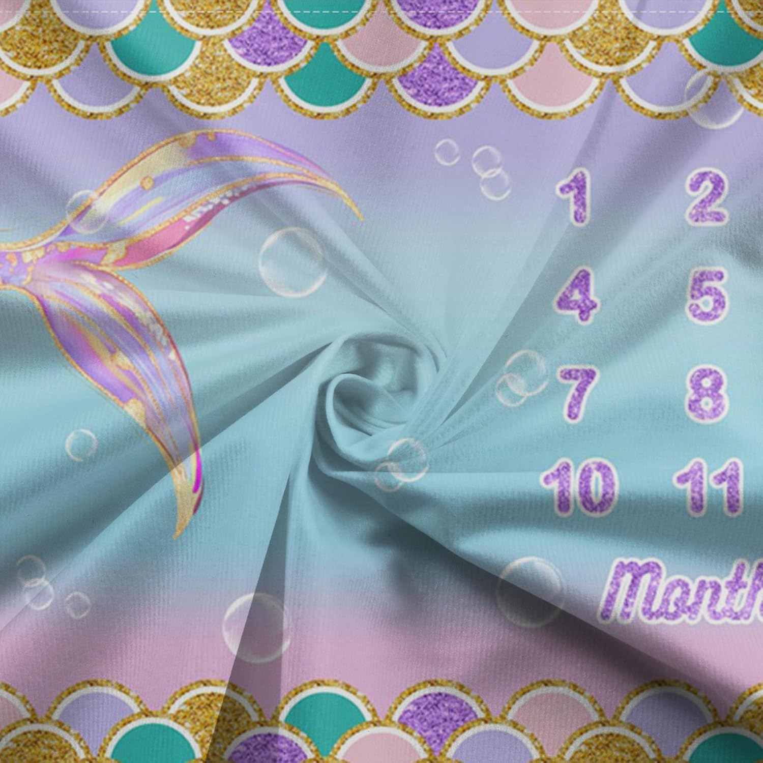 Detalle 1 de CSFOTO Baby Milestone Blanket 60 x 40 Inches