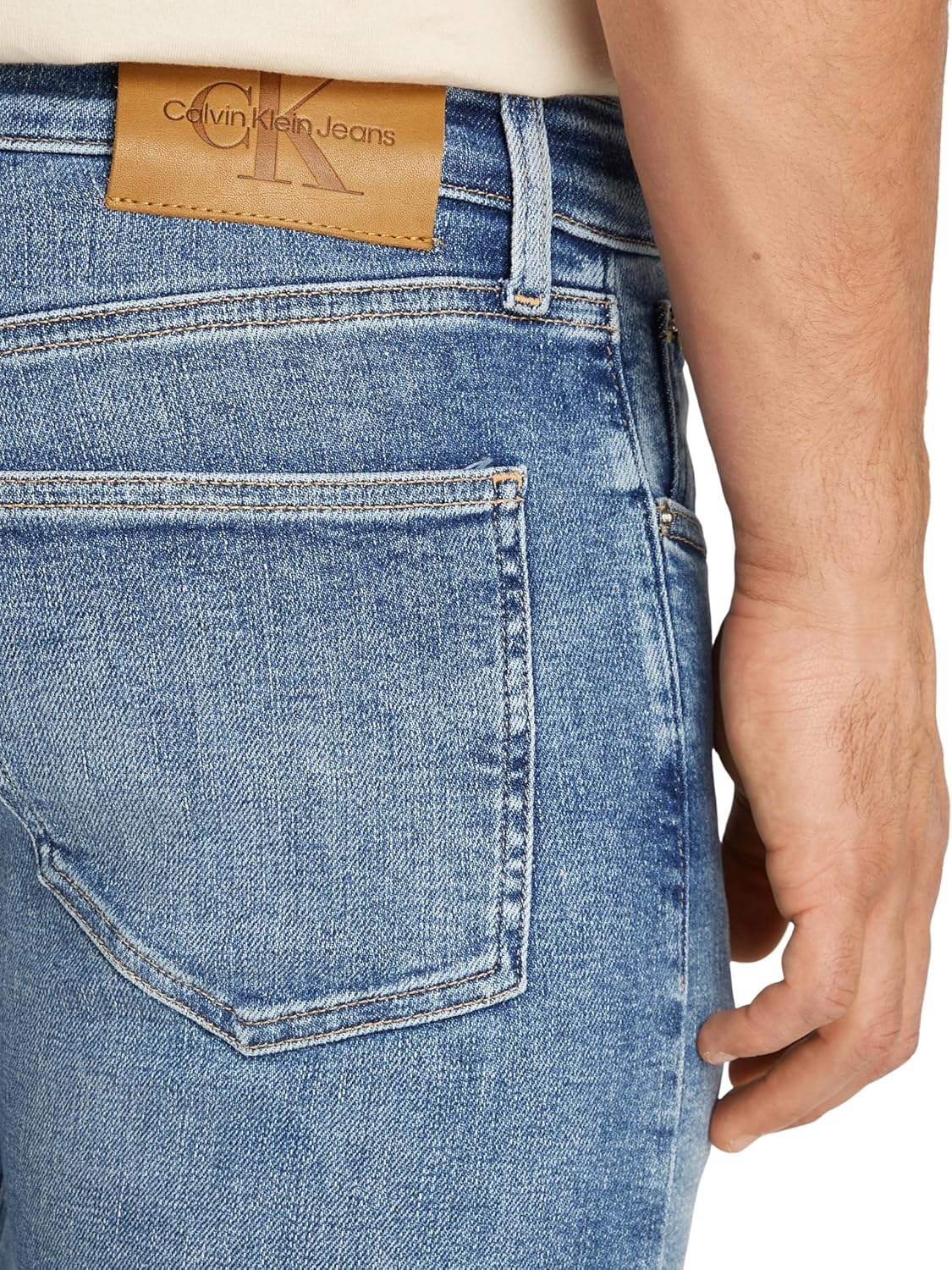 Detalle de Calvin Klein Herren Jeans Skinny Fit mit Stretch