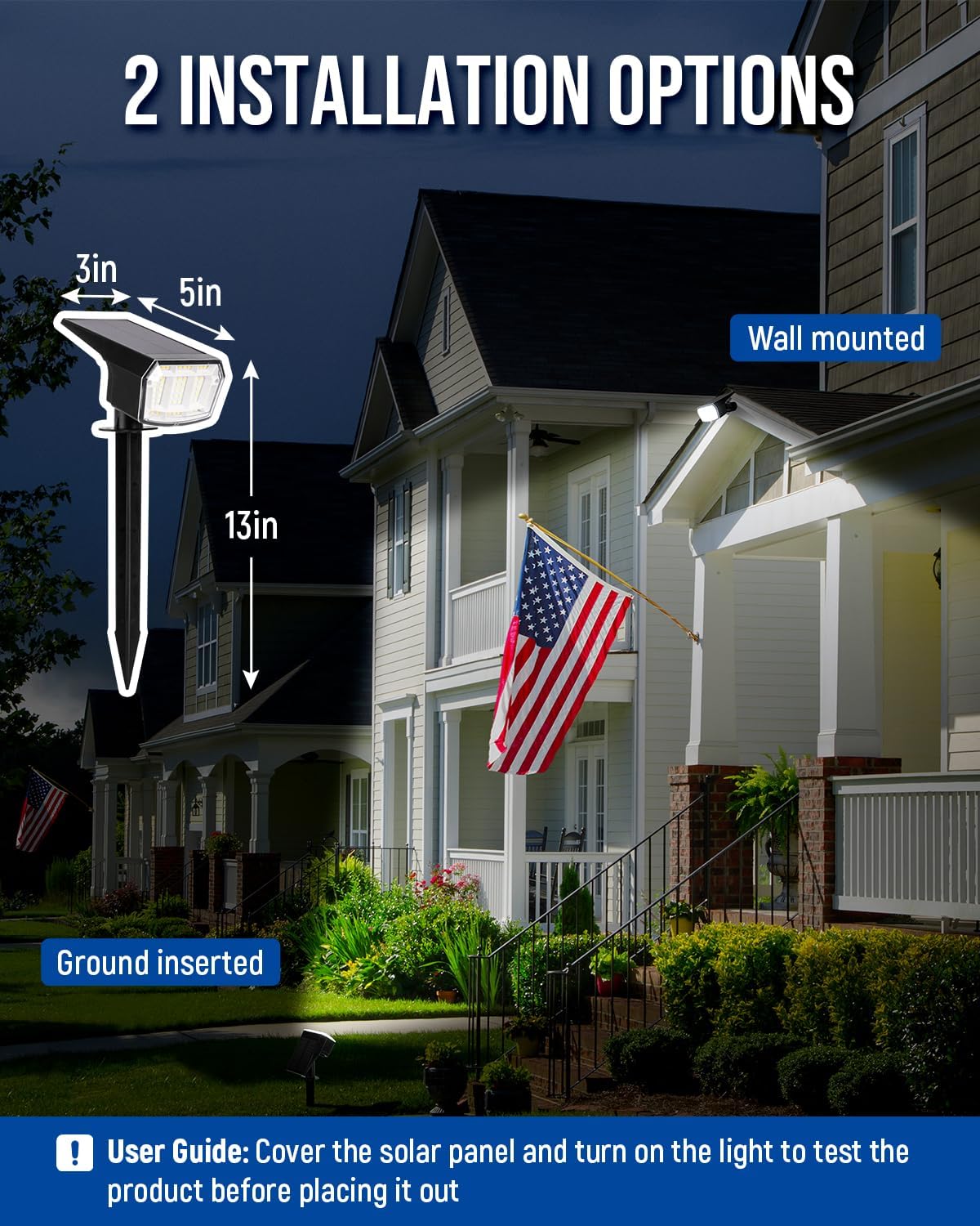 Thumbnail 4 de AUDERWIN Solar Spotlights, 63 LEDs